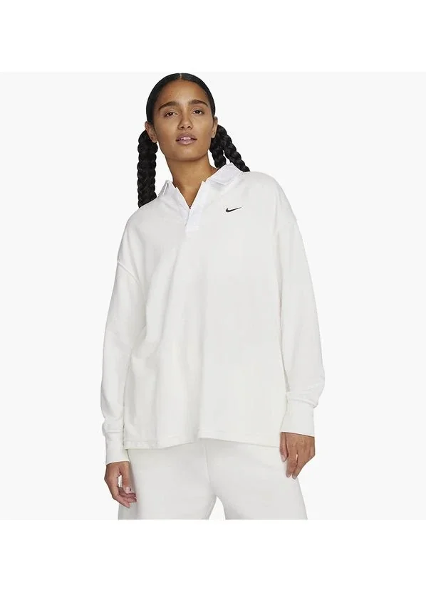 Кофта жіночі Nike Polo Sportswear Essential White (FB8720-133)