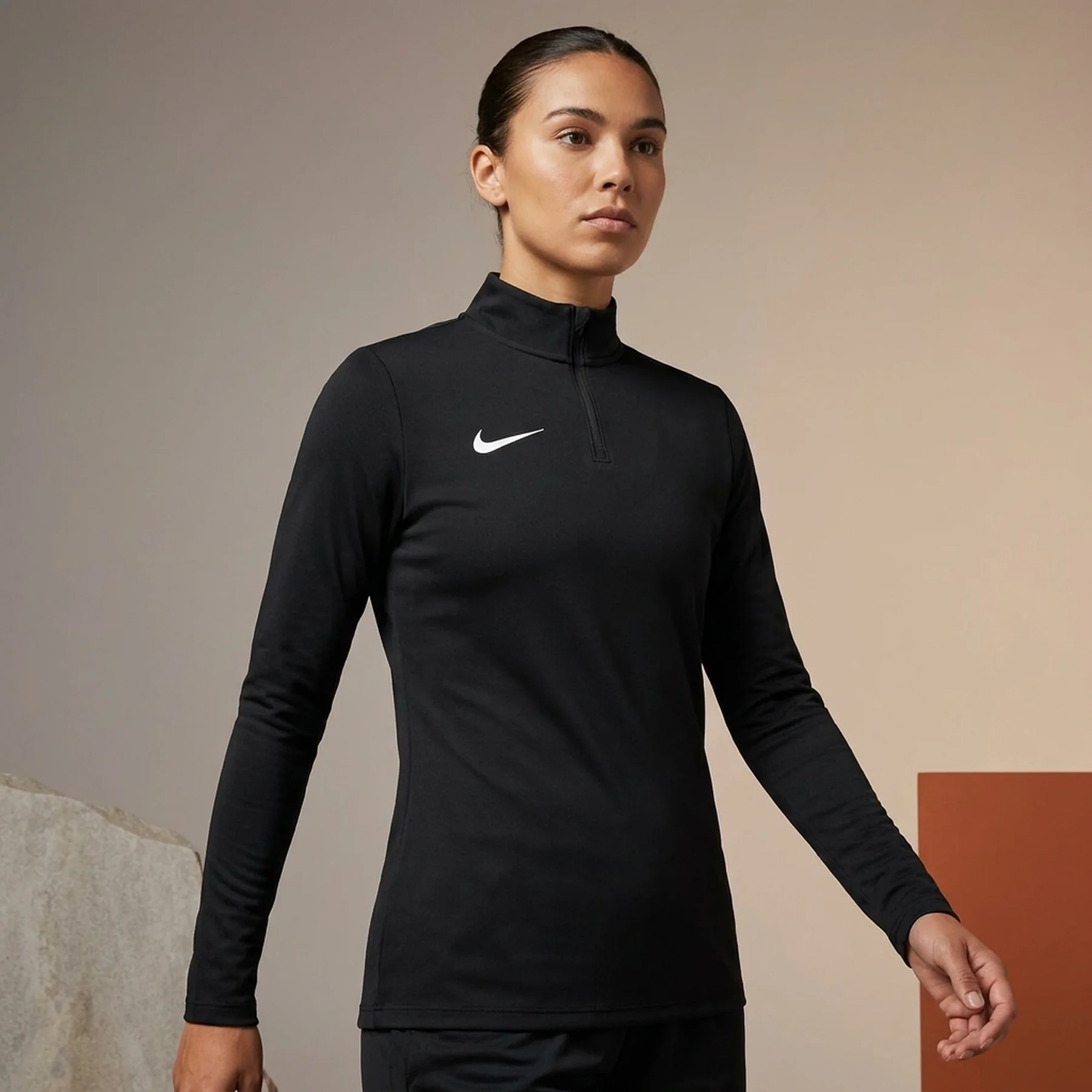 Кофта жіночі Nike Sf Strike 24 Drill Top Black (FD7589-010)