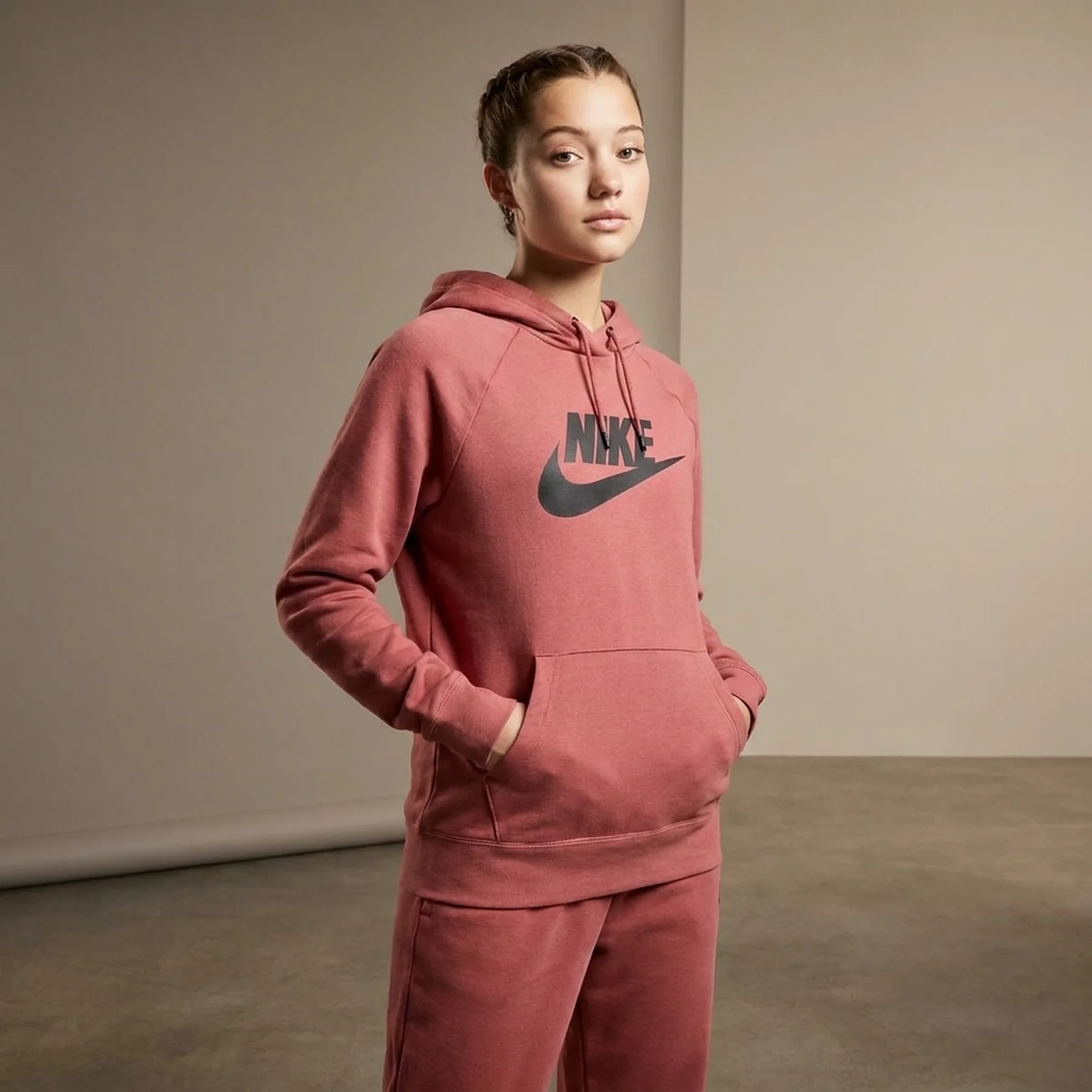 Кофта жіночі Nike Sportswear Essential Fleece Orange (DX2319-691)