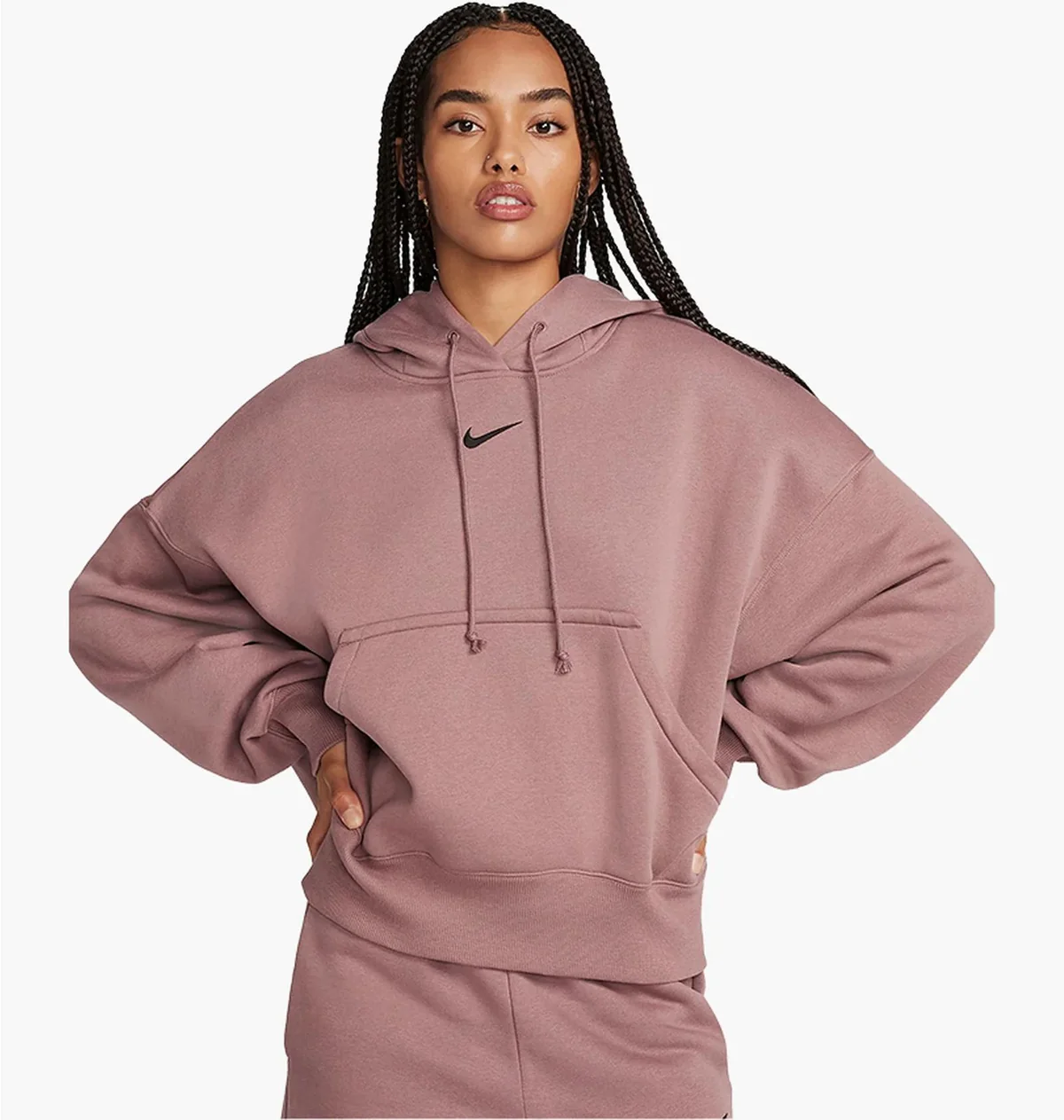 Кофта жіночі Nike Sportswear Phoenix Fleece Over-Oversized Pullover Hoodie Bordo (DQ5858-208)