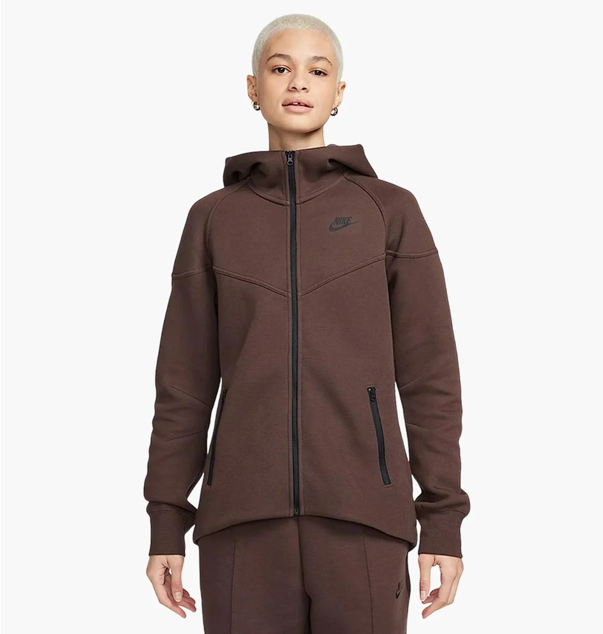 Кофта жіночі Nike Sportswear Tech Fleece Brown (FB8338-237)