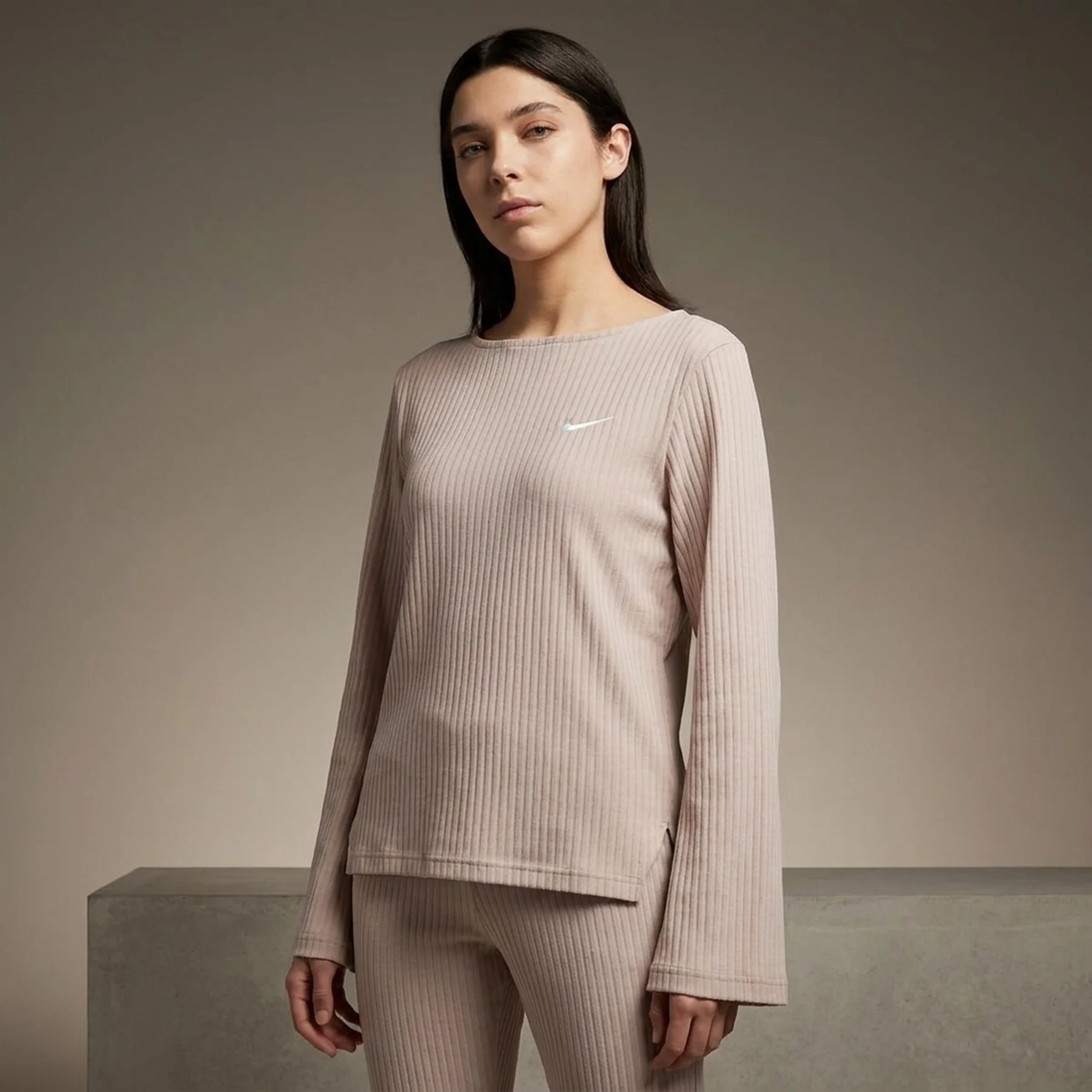 Кофта жіночі Nike Sportswear Women's Ribbed Jersey Long-Sleeve Top (DV7866-272)