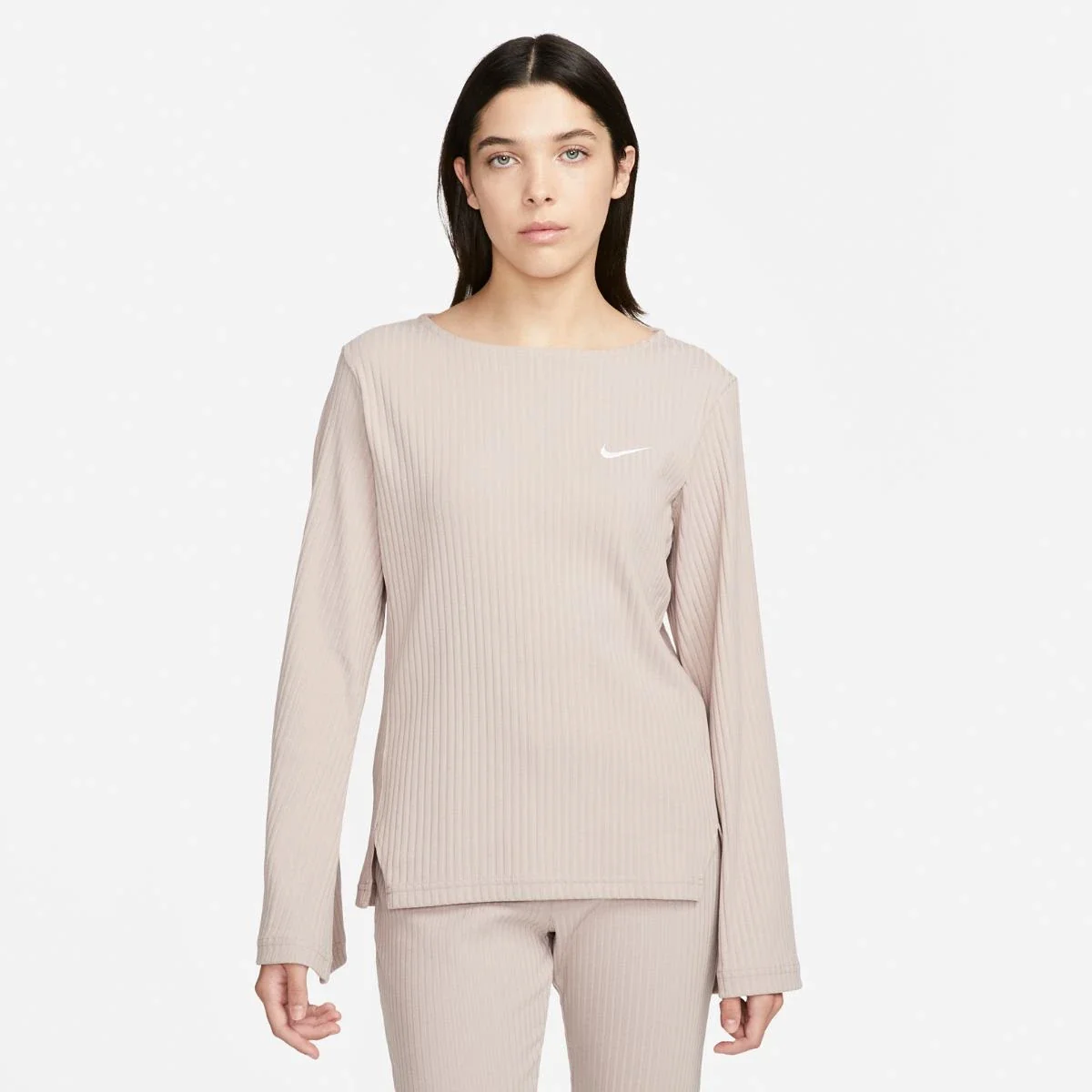 Кофта жіночі Nike Sportswear Women's Ribbed Jersey Long-Sleeve Top (DV7866-272)