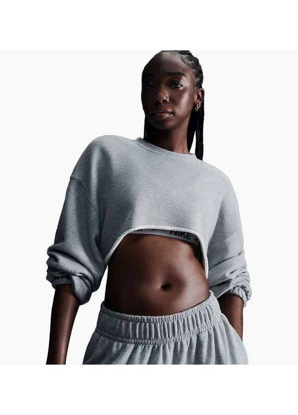 Кофта жіночі Nike Sportswearoversized French Terry Shrug Grey (FV7509-063)