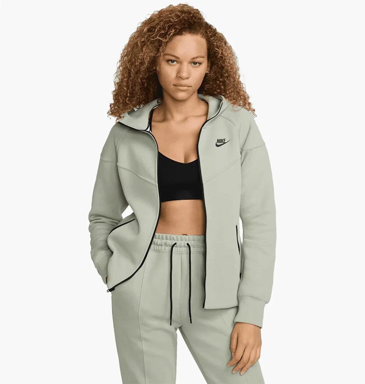 Кофта жіночі Nike Tech Fleece Windrunner Grey (FB8338-370)