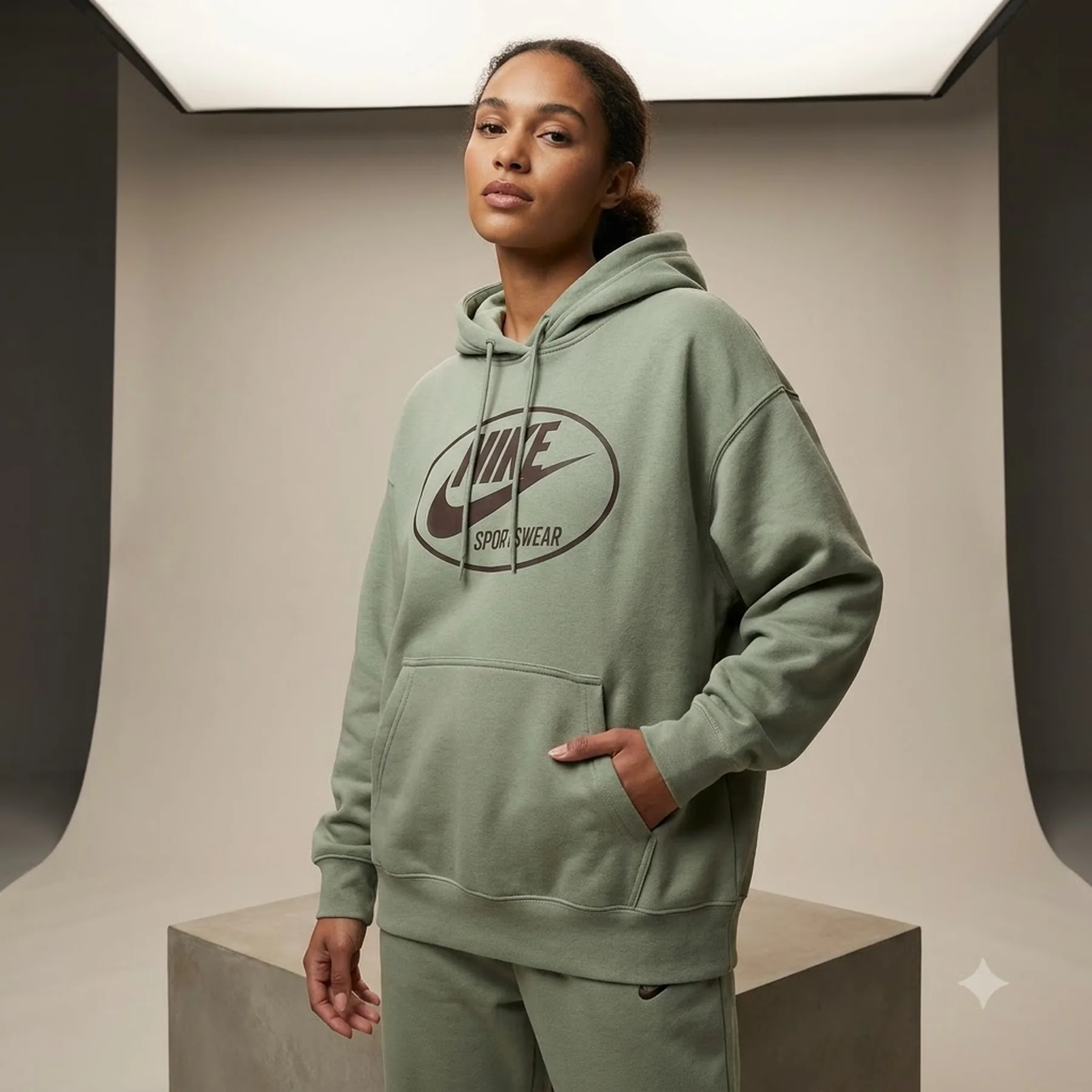 Кофта жіночі Nike W Nsw Flc Os Po (FN7698-386)