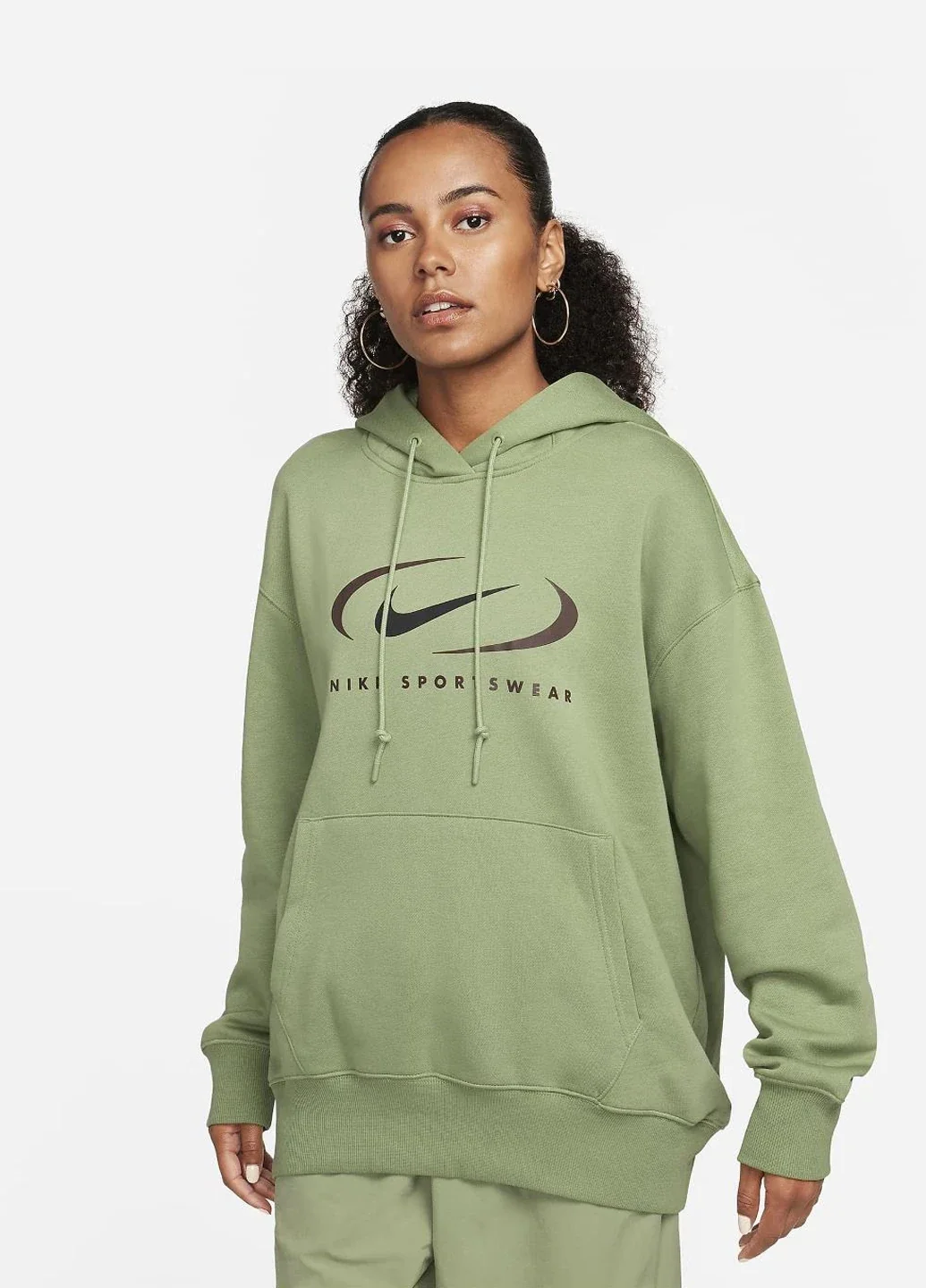 Кофта жіночі Nike W Nsw Flc Os Po (FN7698-386)