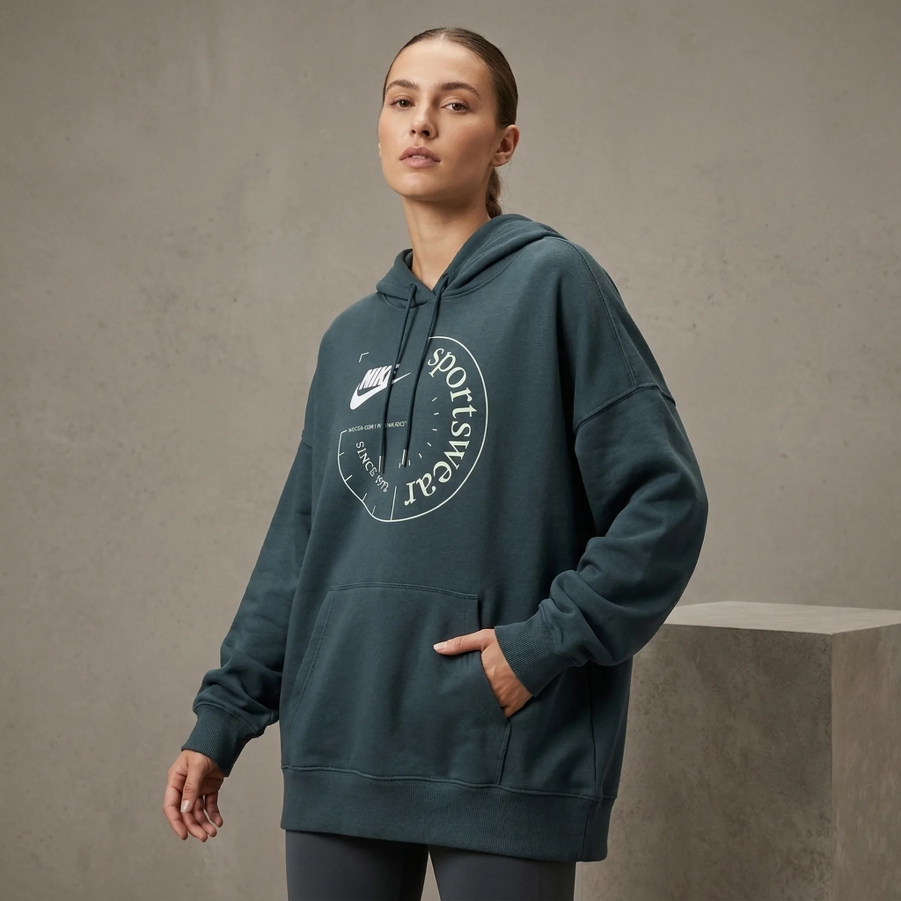 Кофта жіночі Nike W Nsw Ft Os Fleece Po Hoodie Spu (FN7695-328)