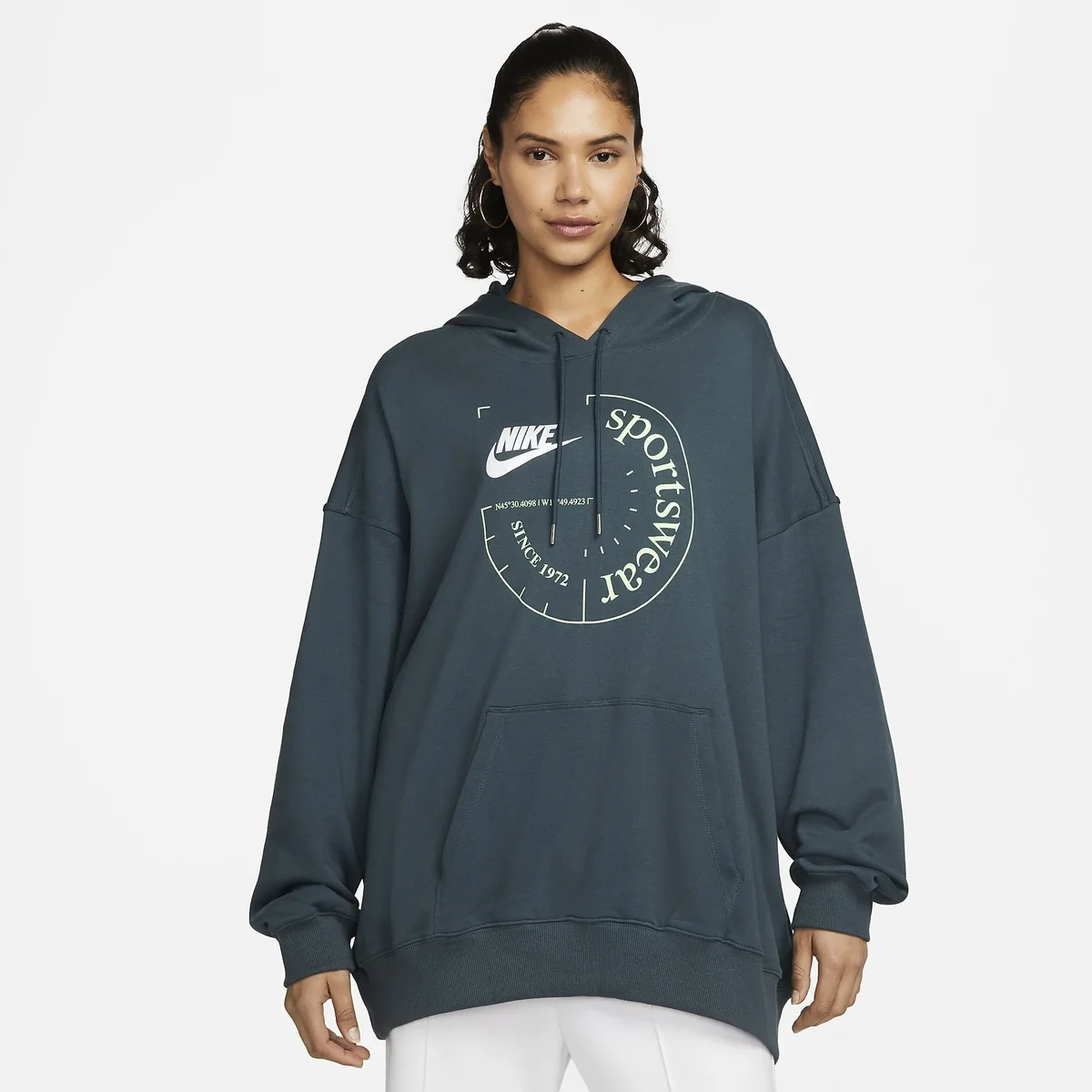 Кофта жіночі Nike W Nsw Ft Os Fleece Po Hoodie Spu (FN7695-328)