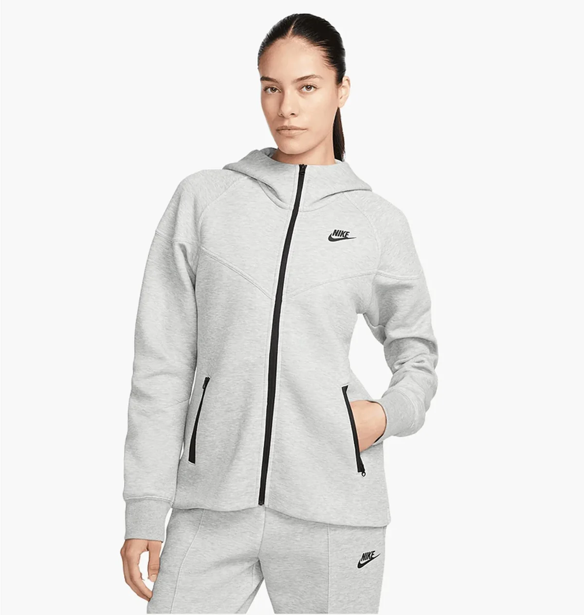 Кофта жіночі Nike W Nsw Tch Flc Wr Fz (FB8338-063)
