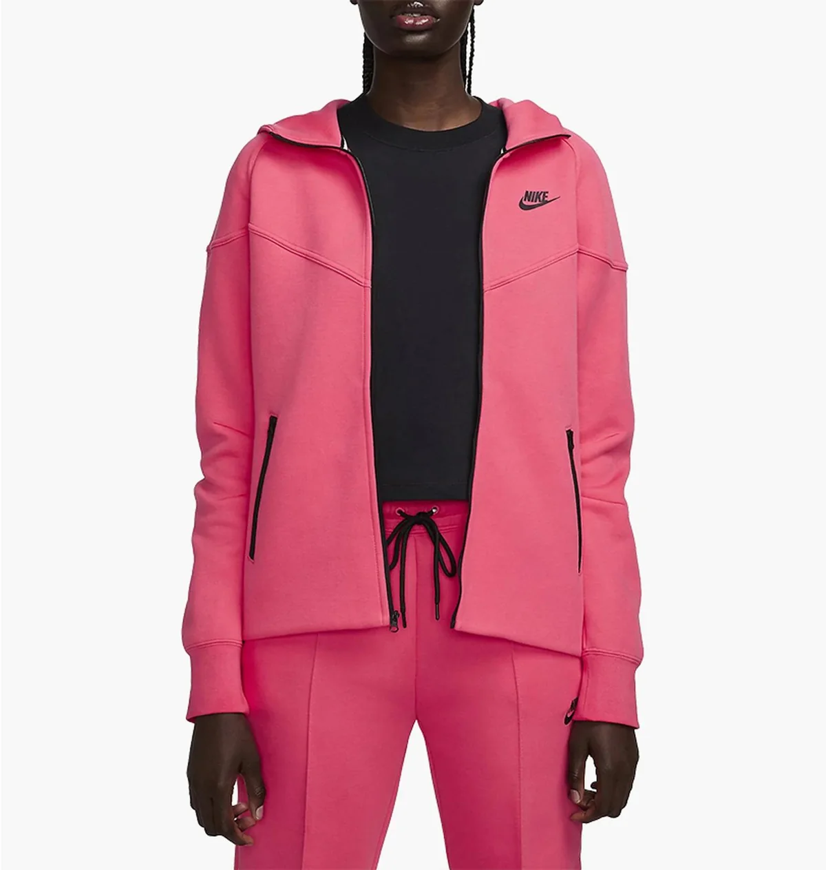 Кофта жіночі Nike W Nsw Tch Flc Wr Fz Hdy (FB8338-629)