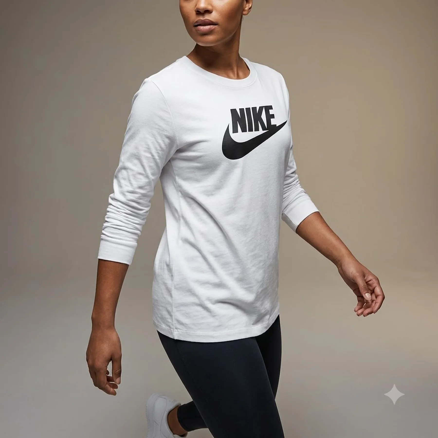 Кофта жіночі Nike W Nsw Tee Essntl Ls Icon Ftr (BV6171-100)
