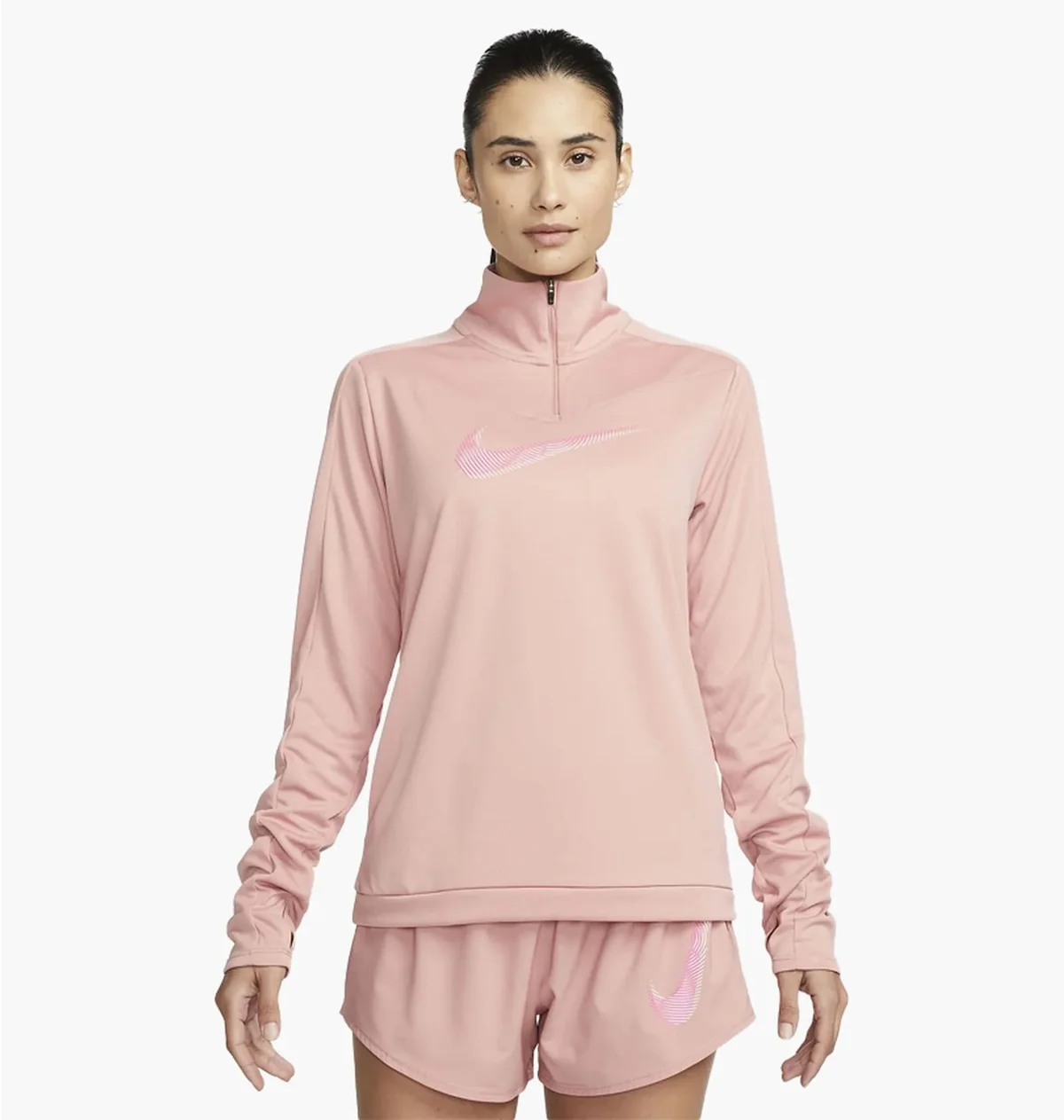 Кофта жіночі Nike Womens Swoosh Half Zip Pacer Top (FB4687-618)