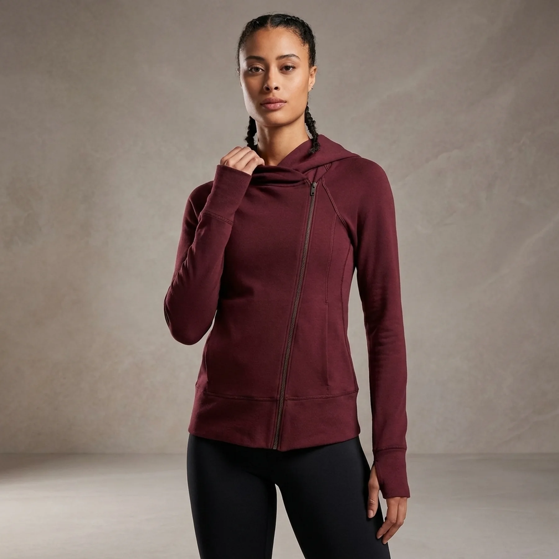 Кофта жіночі Nike Yoga Bordo (CU5321-681)