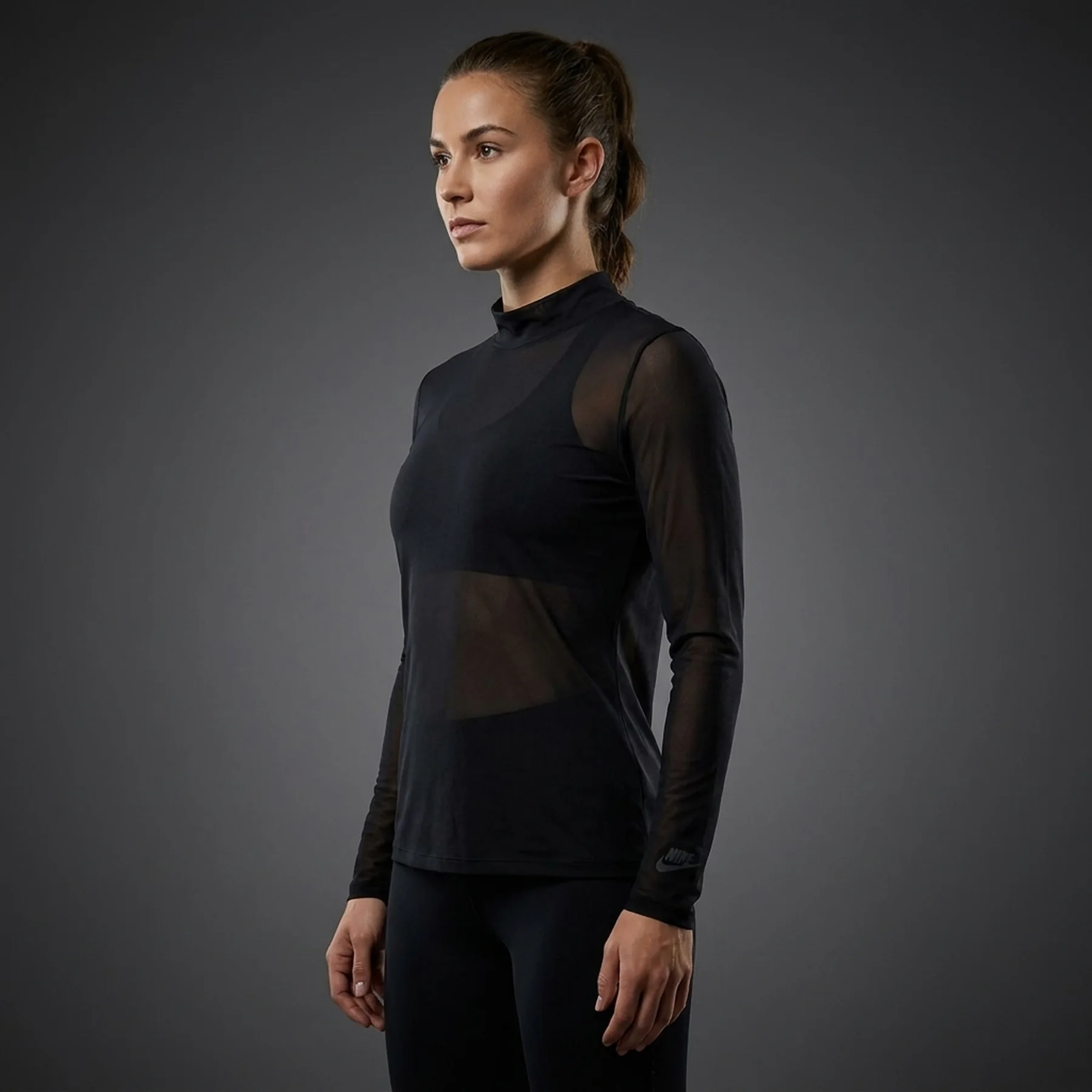 Кофта жіночі Nike Zenvy Dri-Fit Long-Sleeve Sheer Top (FV7915-010)