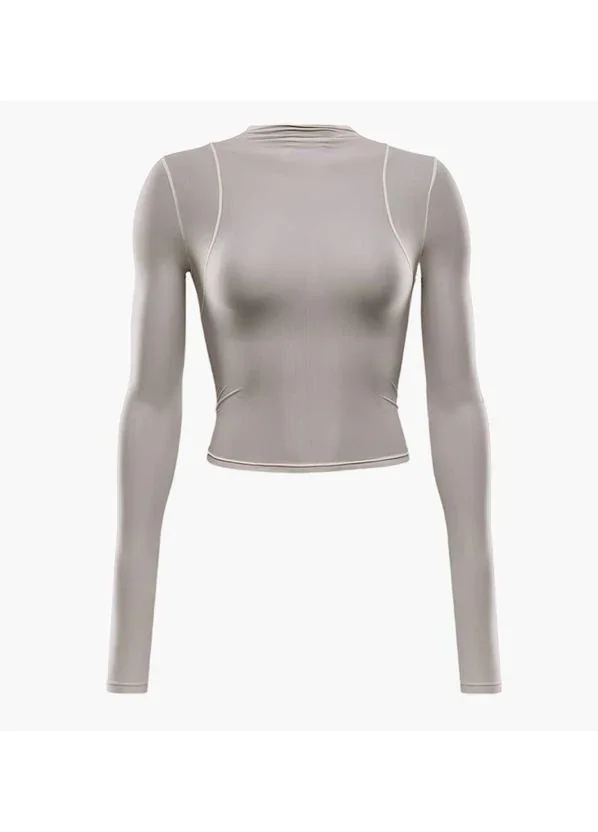Кофта жіночі Nike Zenvy Sheer Grey (FV7915-104)