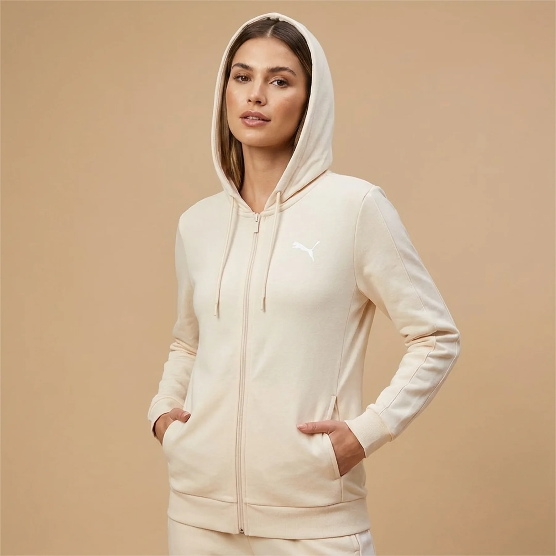 Кофта жіночі Puma Full-Zip Beige (537406-01)