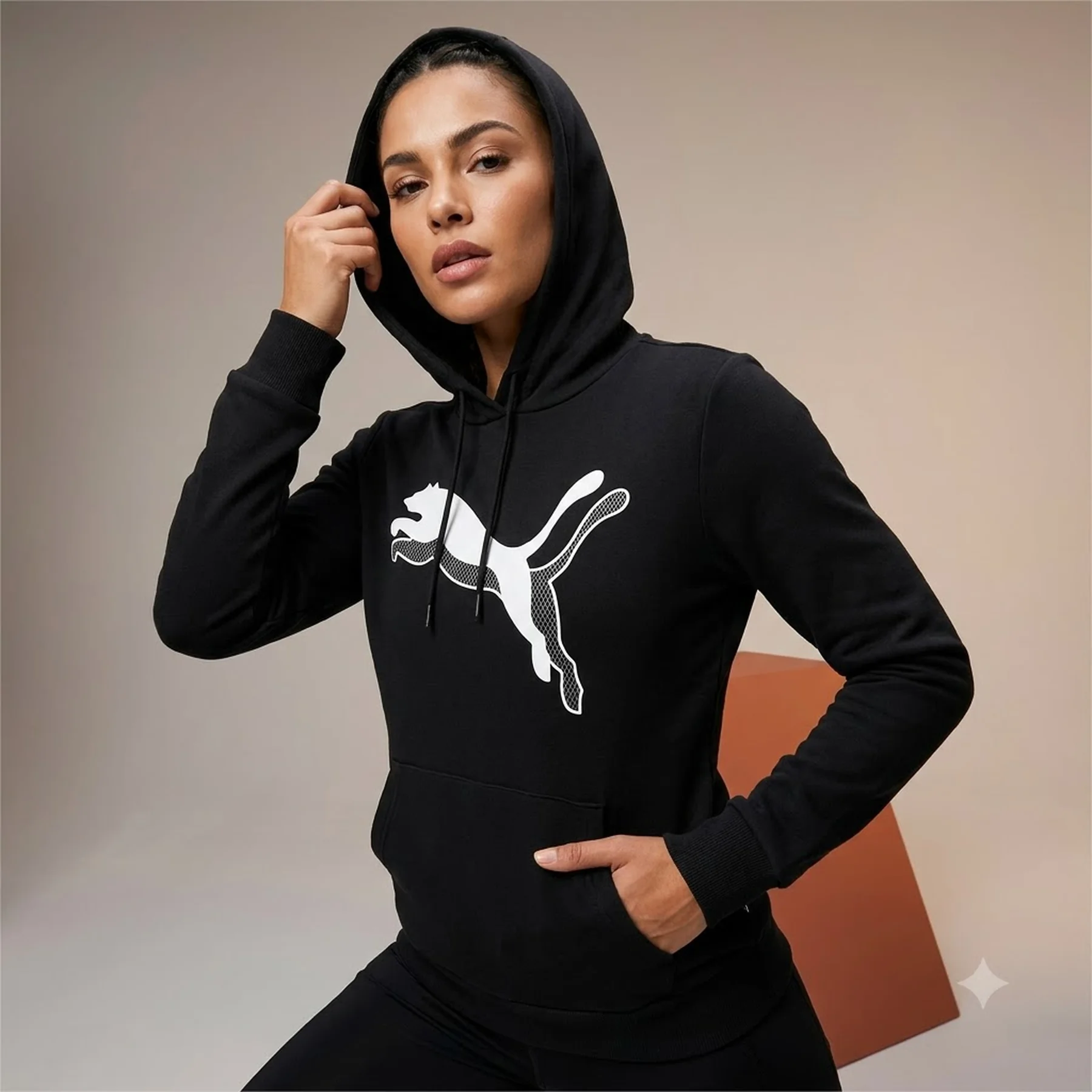 Кофта жіночі Puma Power Graphic Hoodie Tr Black (847114-01)