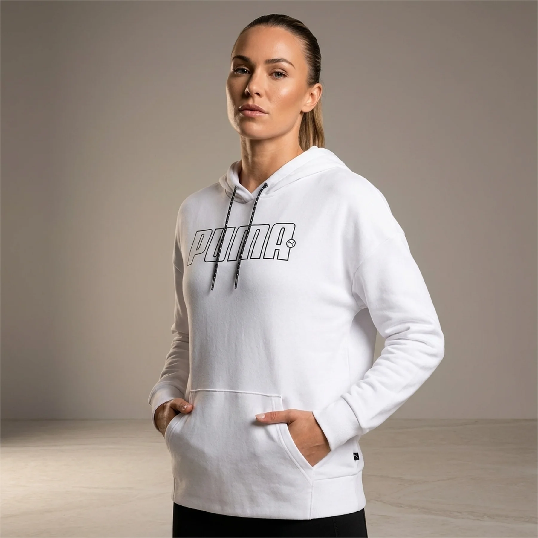 Кофта жіночі Puma Rebel Terry Hoodie White (671167-02)