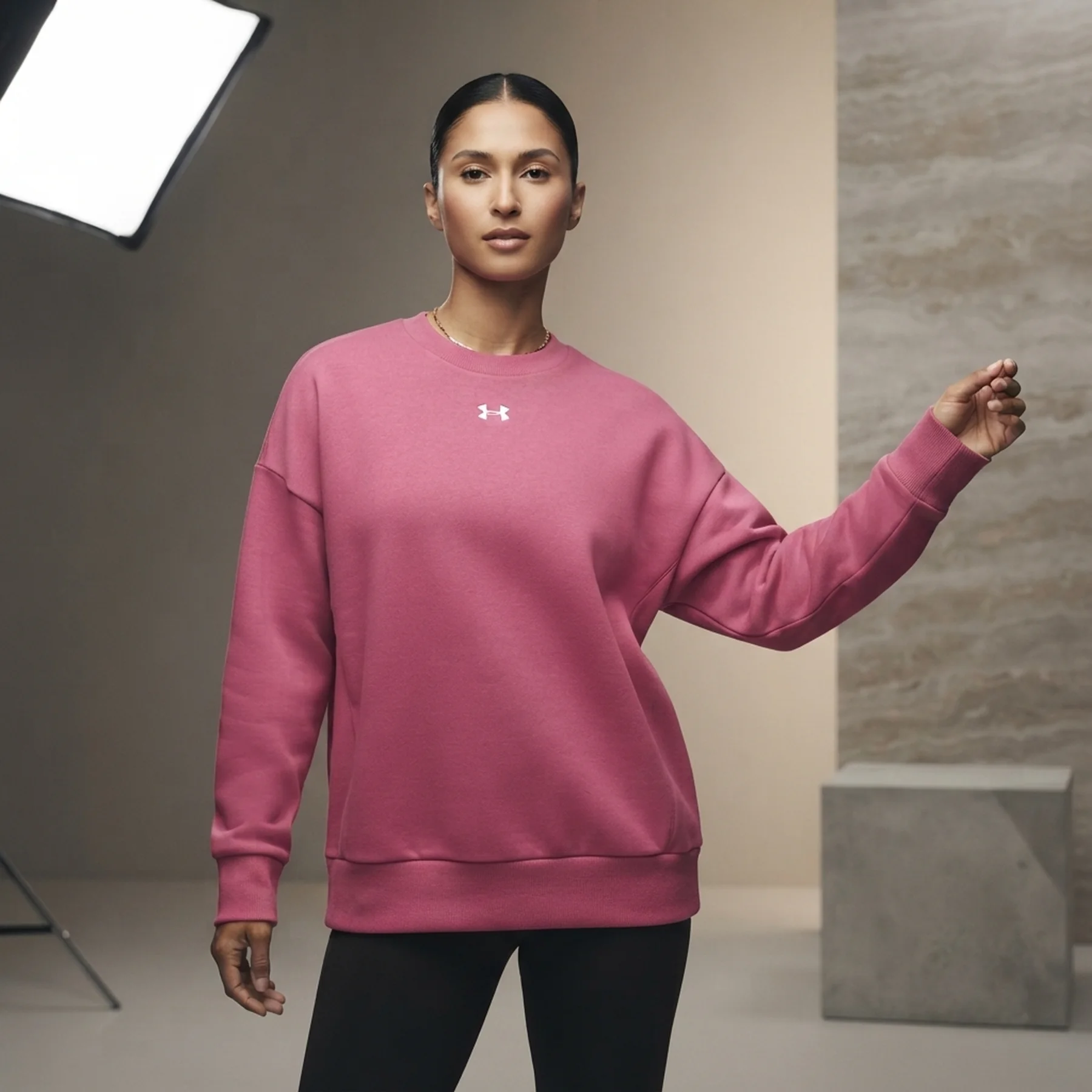 Кофта жіночі Under Armour Ua Rival Fleece Os Crew (1386463-659)