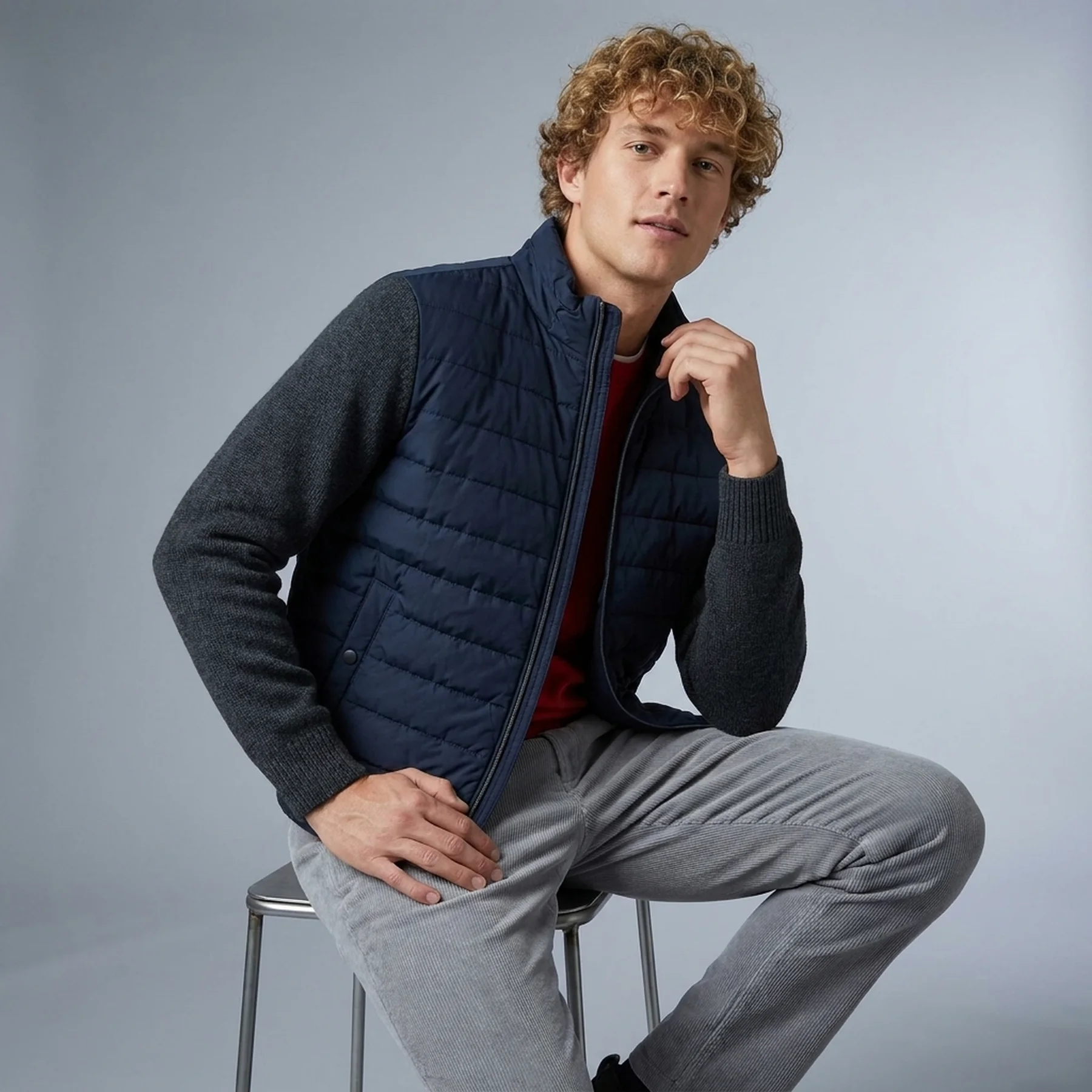 Комбінована стьобана куртка JW ANDERSON and UNIQLO 1159853070