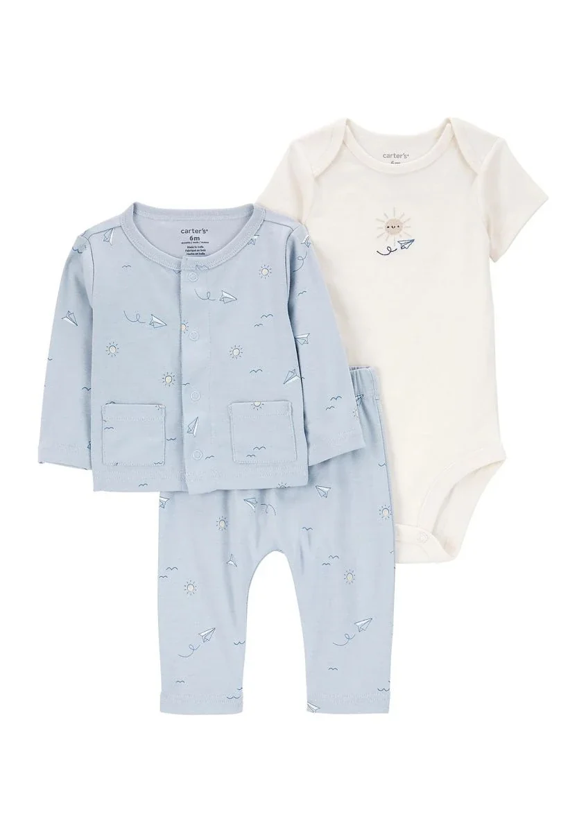 Комплект одягу Carter's кардиган, штани та боді 1159840341