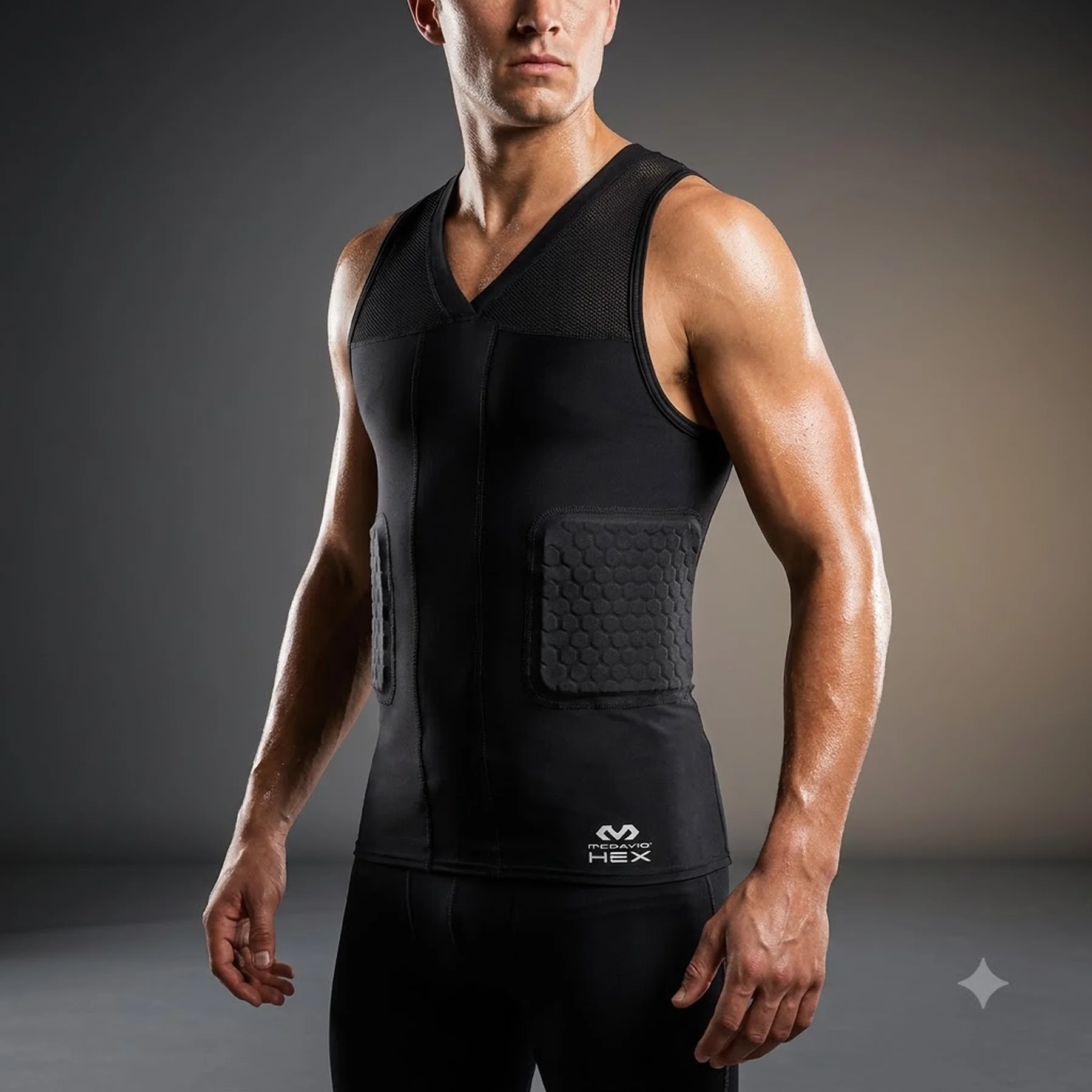 Компресійна майка з захистом McDavid Hex® Tank Shirt/3