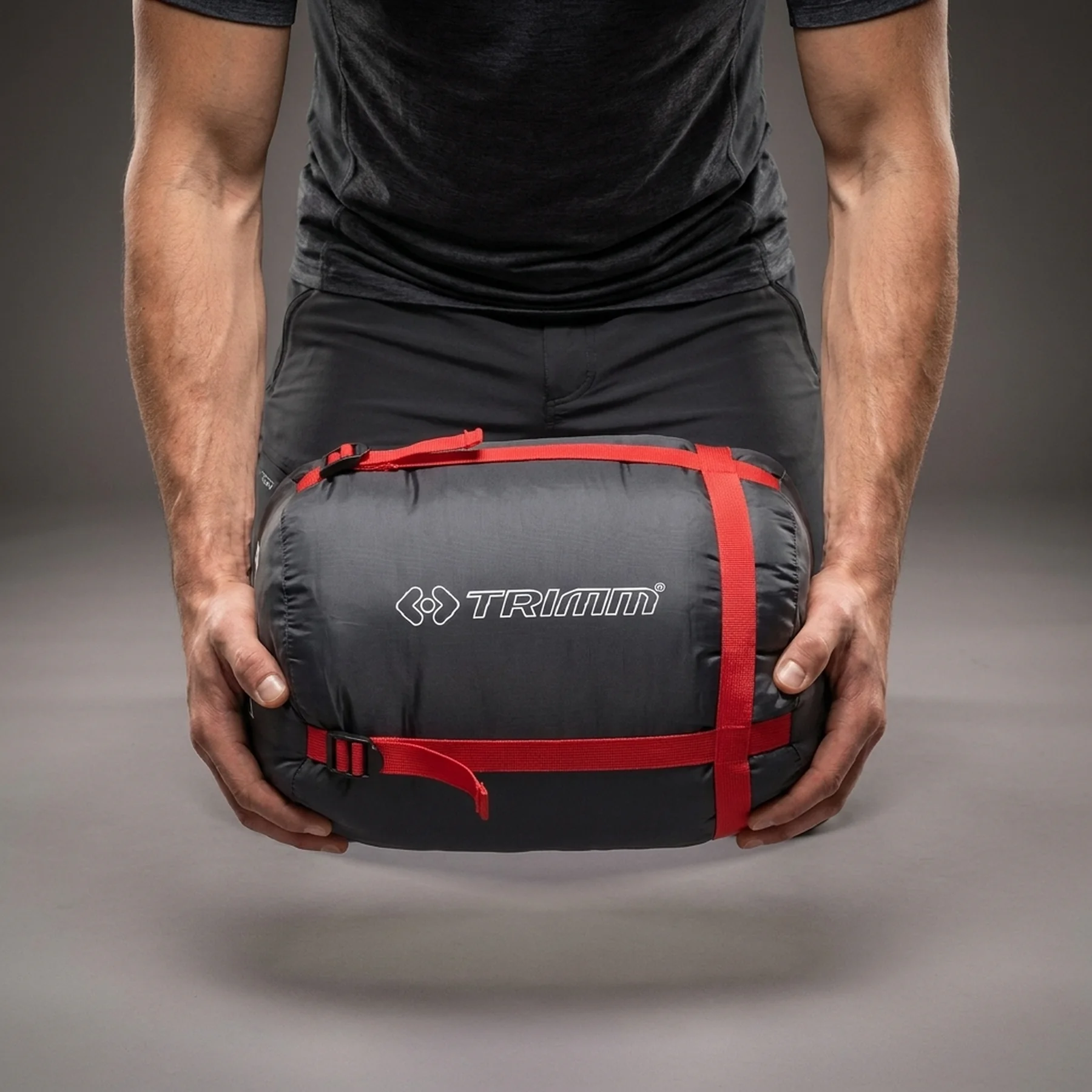 Компресійний мішок Trimm COMPRESS BAG M dark grey/red - сірий