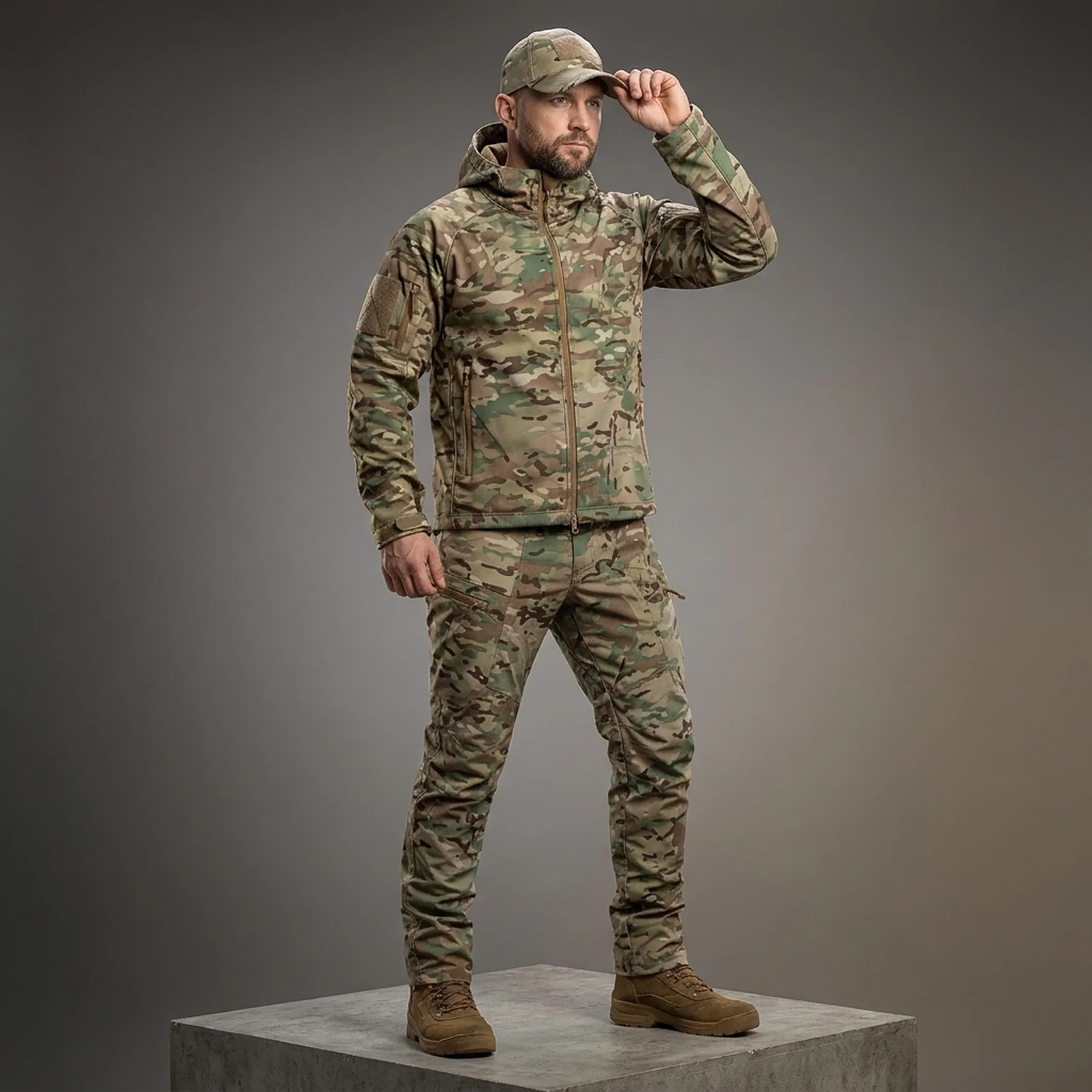Костюм Camotec Softshell (Костюм+Бейсболка)
