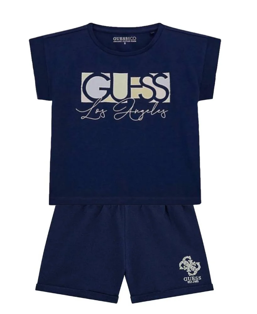 Костюм для дівчинки GUESS футболка та шорти 1159839002