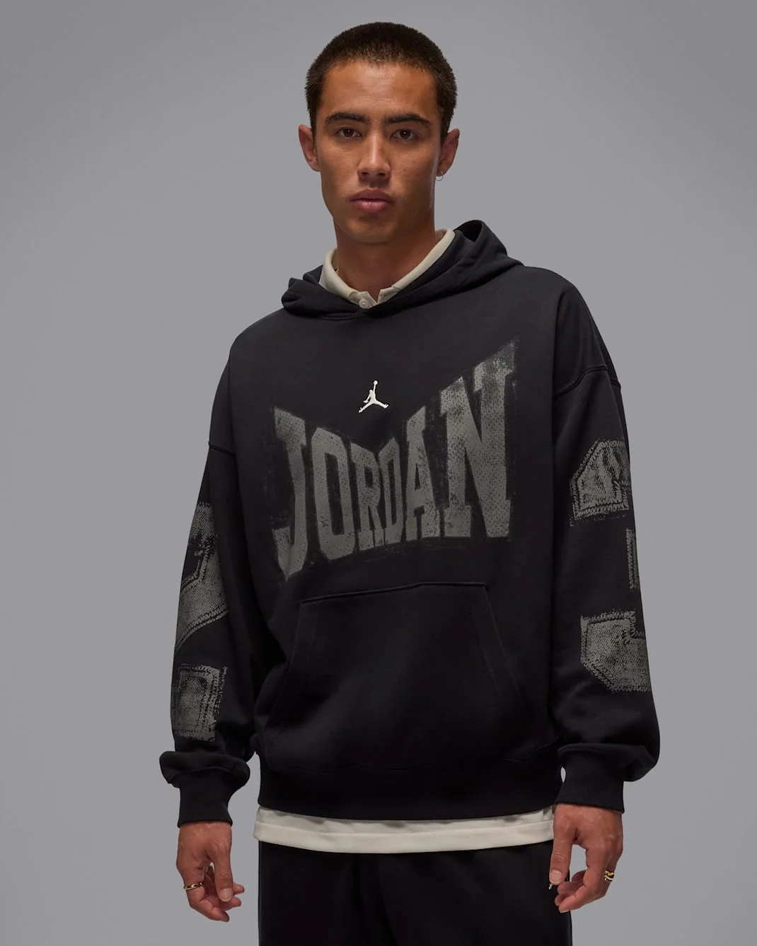 Костюм Jordan (чорний, з великими написами)