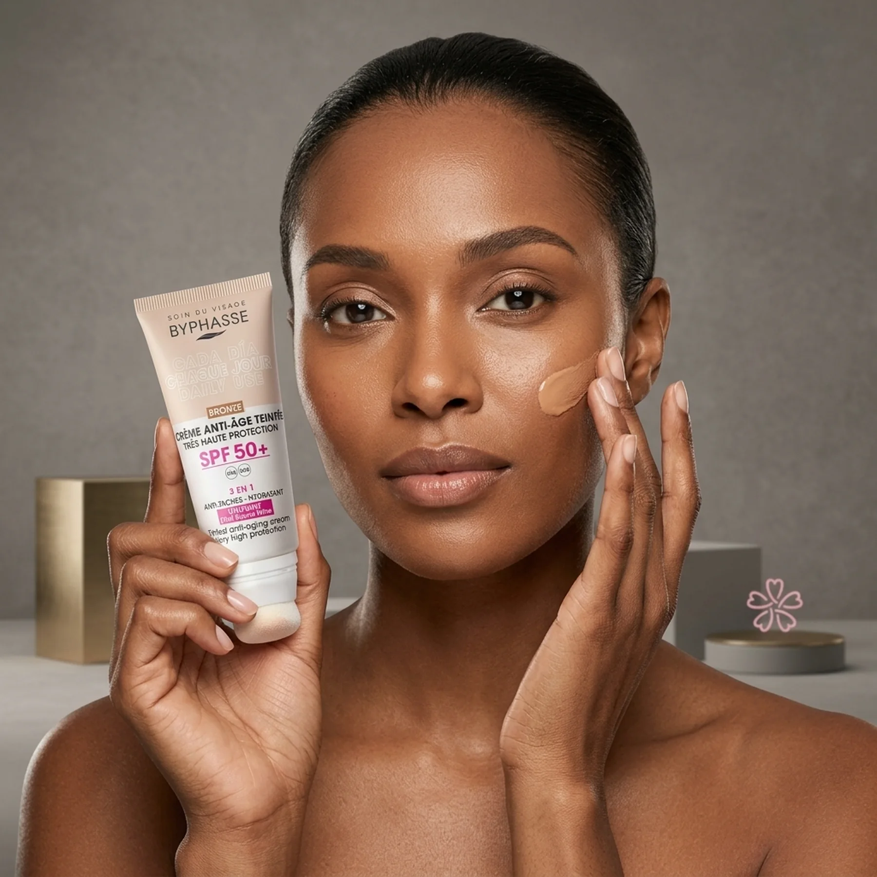 Крем Byphasse Anti-Aging Facial Cream SPF 50+ 50 мл Bronze