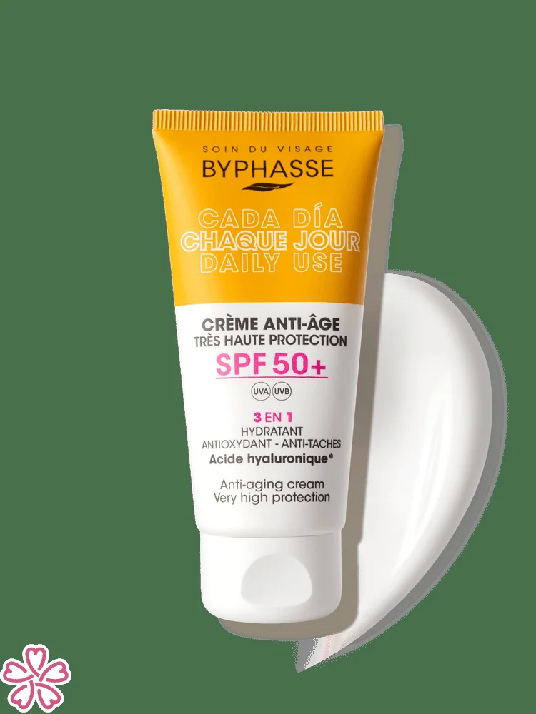 Крем Byphasse Anti-Aging Facial Cream SPF 50+ 50 мл Без тона