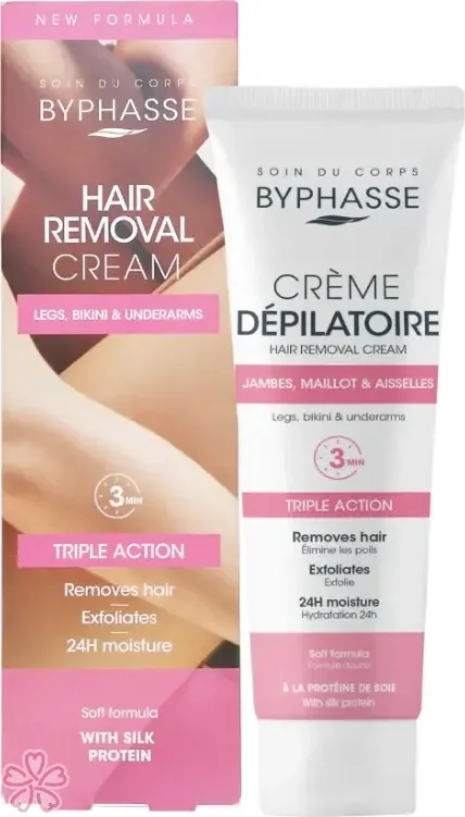 Крем для депиляции Byphasse Hair Removal Cream Silk Extract 125 мл