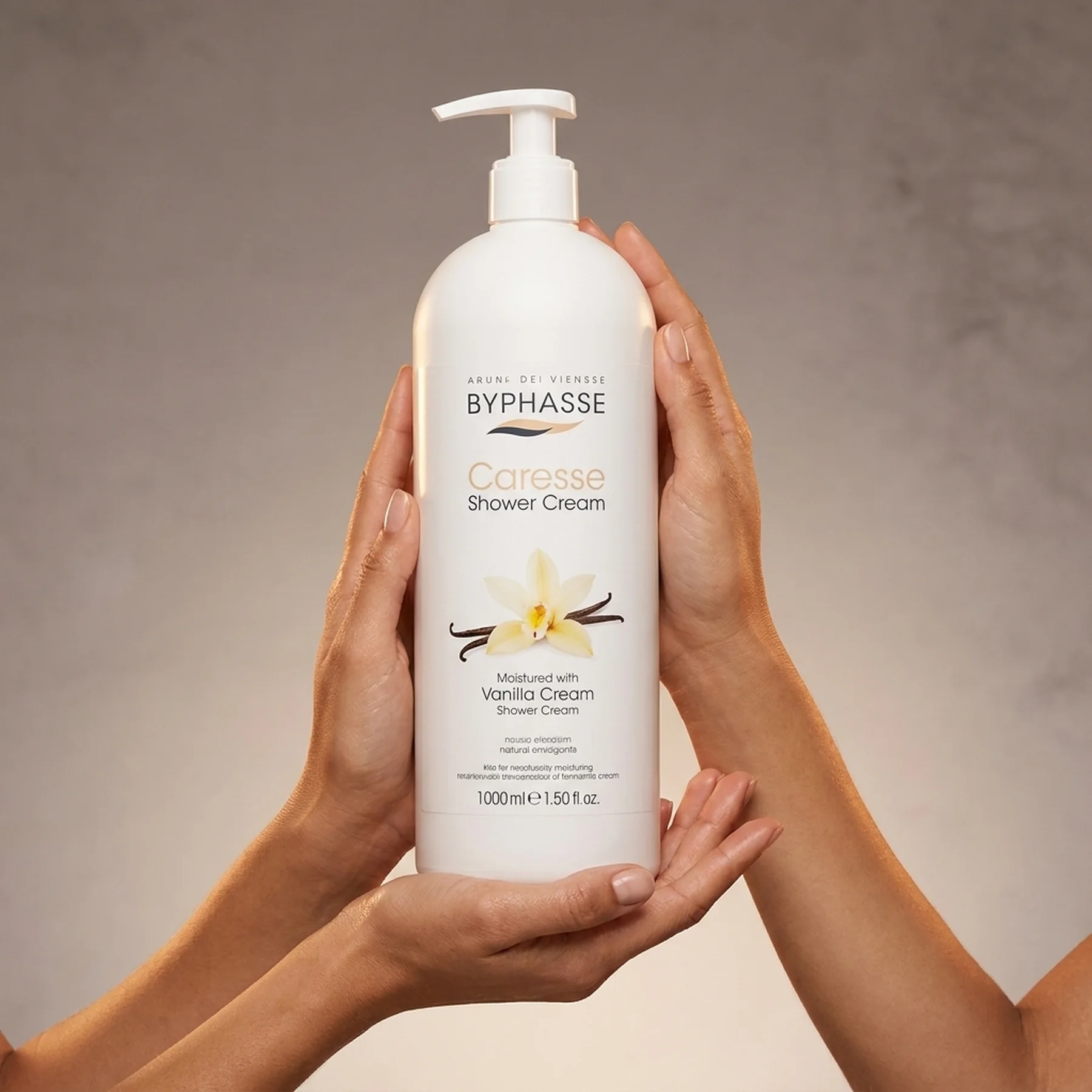 Крем для душа Byphasse Caresse Shower Cream 1000 мл Квіти ванілі