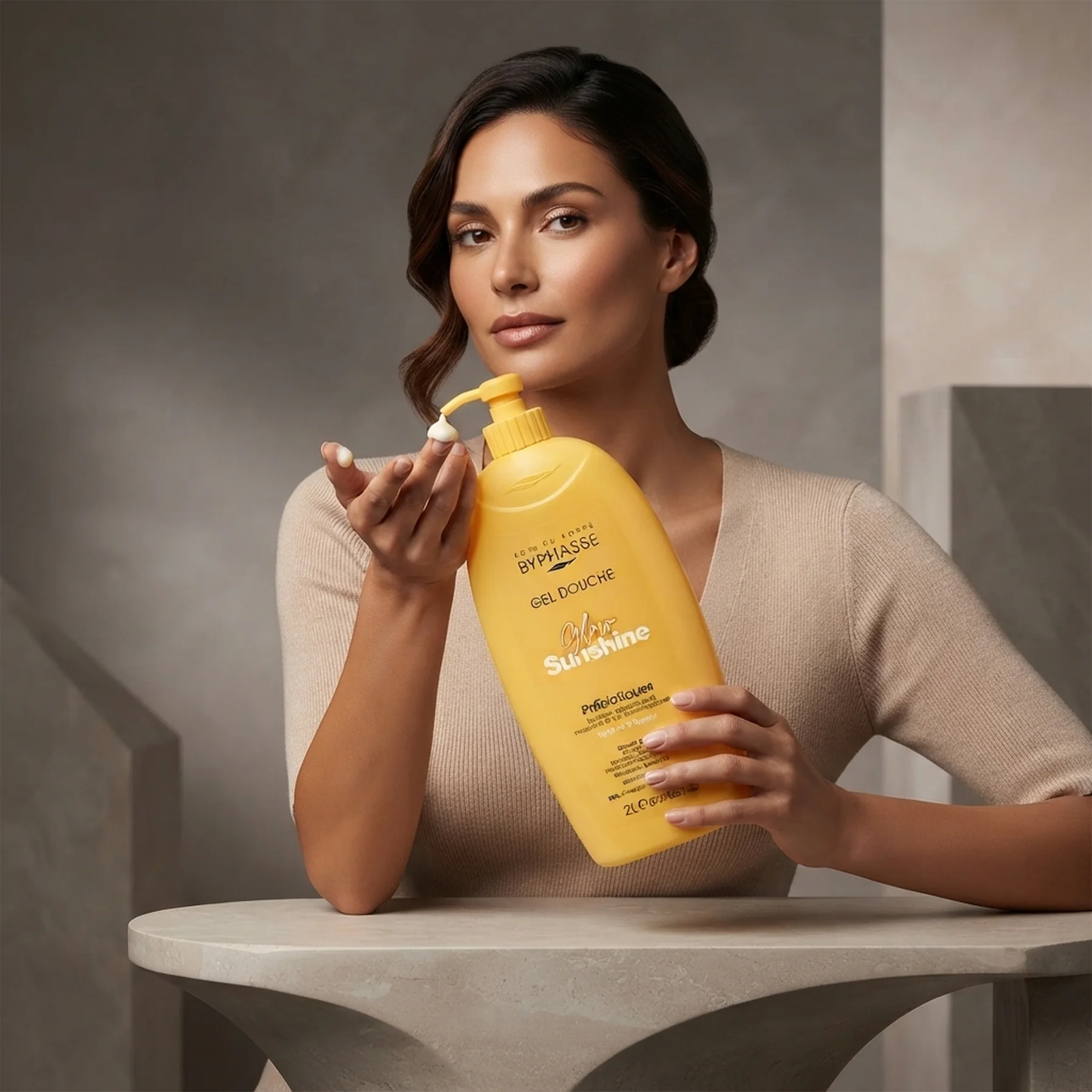 Крем для душа Byphasse Caresse Shower Cream new 2 л Glow Sunshine