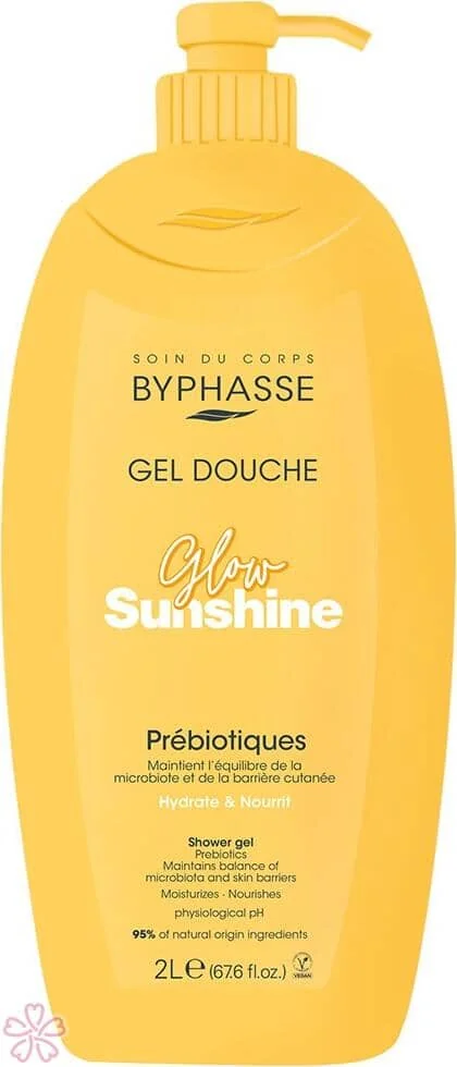 Крем для душа Byphasse Caresse Shower Cream new 2 л Glow Sunshine
