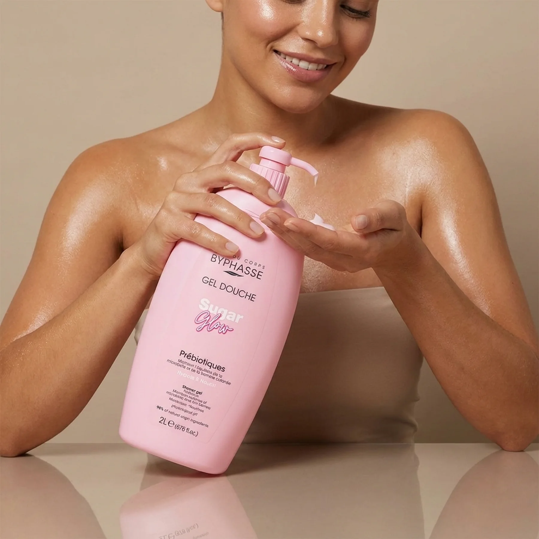 Крем для душа Byphasse Caresse Shower Cream new 2 л Sugar Glow