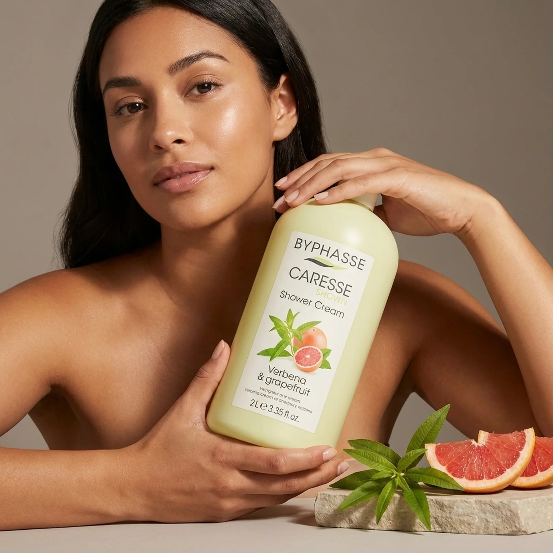 Крем для душа Byphasse Caresse Shower Cream new 2 л Вербена та Грейпфрут
