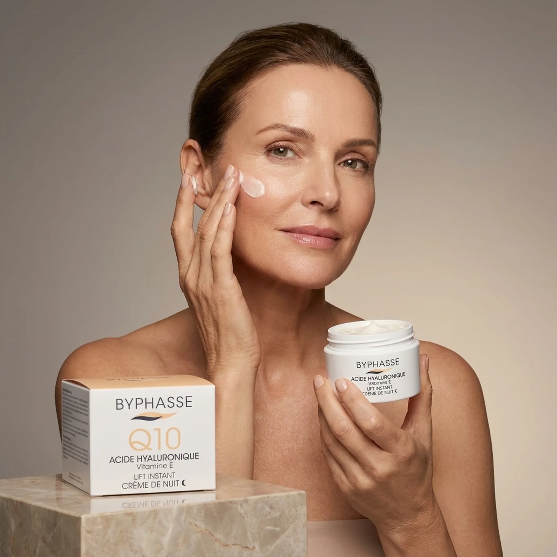 Крем для лица Q10 с лифтинг эффектом ночной Byphasse Lift Instant Cream Q10 Night Cream 60 мл