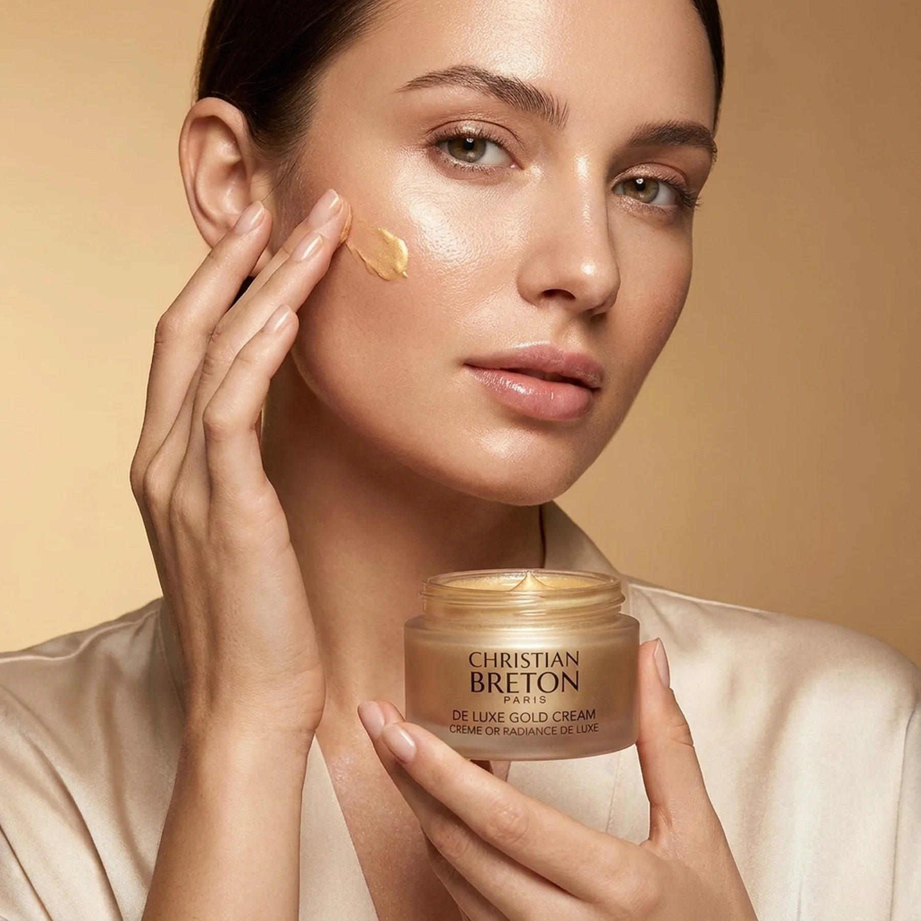 Крем для лица с экстрактом икры и коллоидным золотом. Christian BRETON DE LUXE GOLD CREAM 50 мл