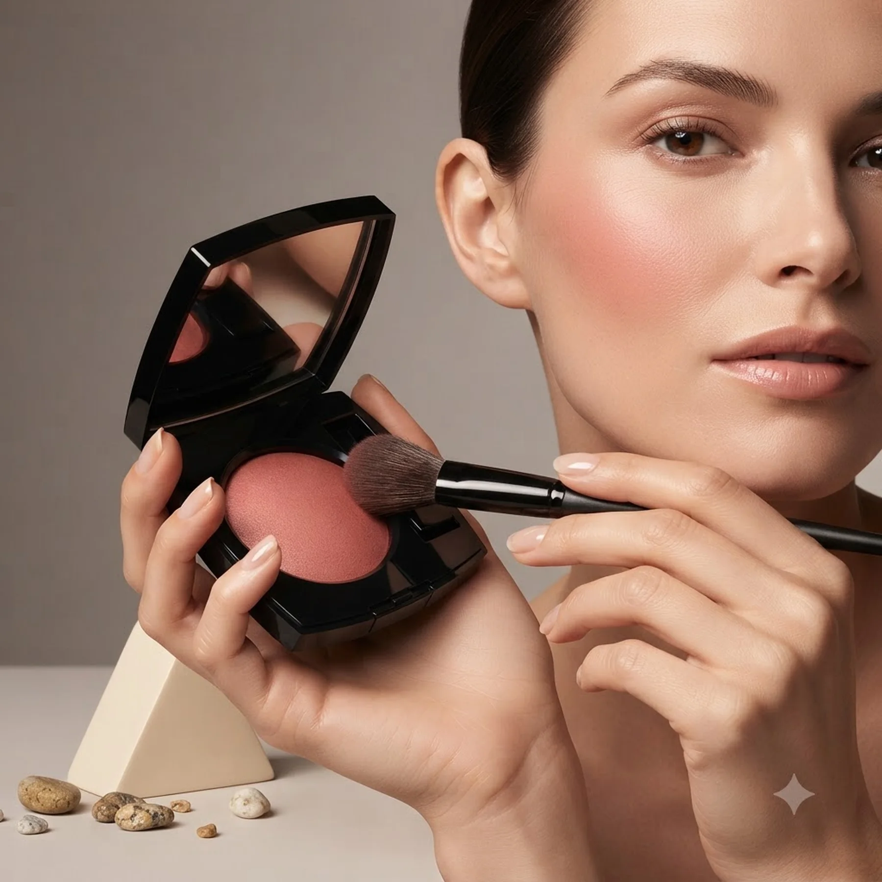 Кремово- пудровые румяна CHANEL JOUES CONTRASTE INTENSE 8 г 242 ROSE RADIANT