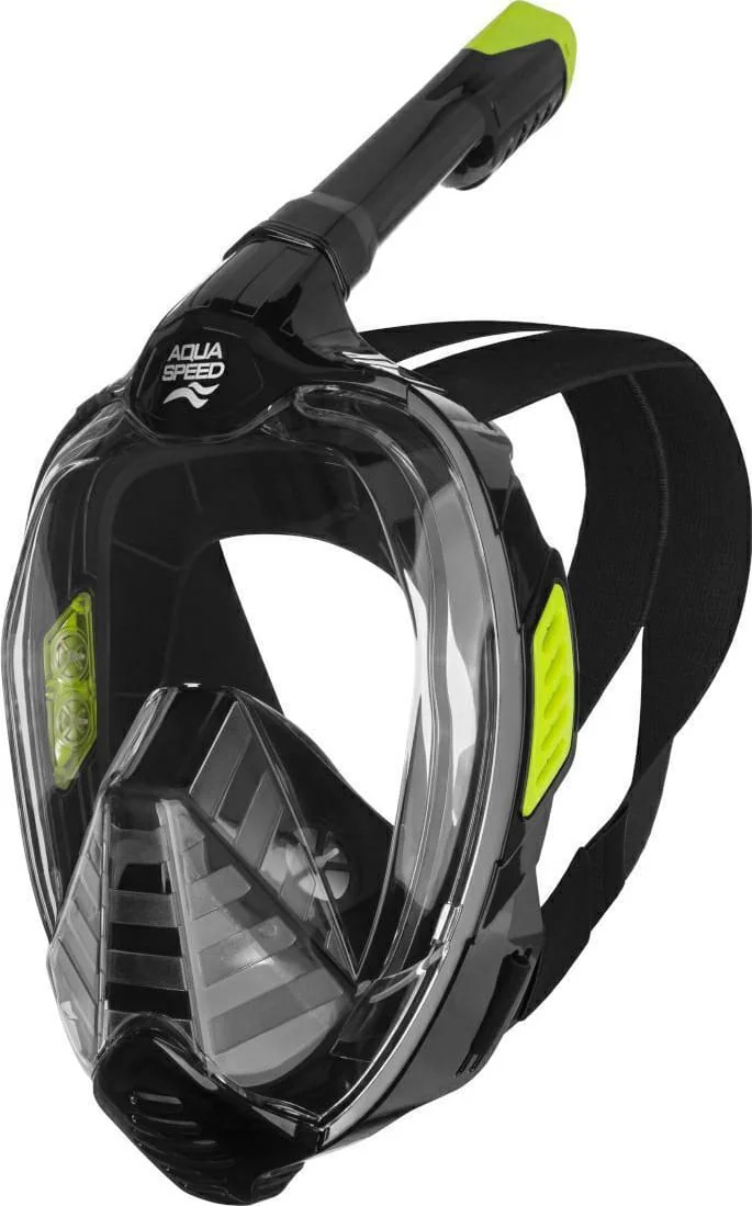 Повнолицьова маска Aqua Speed VEIFA ZX 9857 чорний, жовтий S/M (554-38)