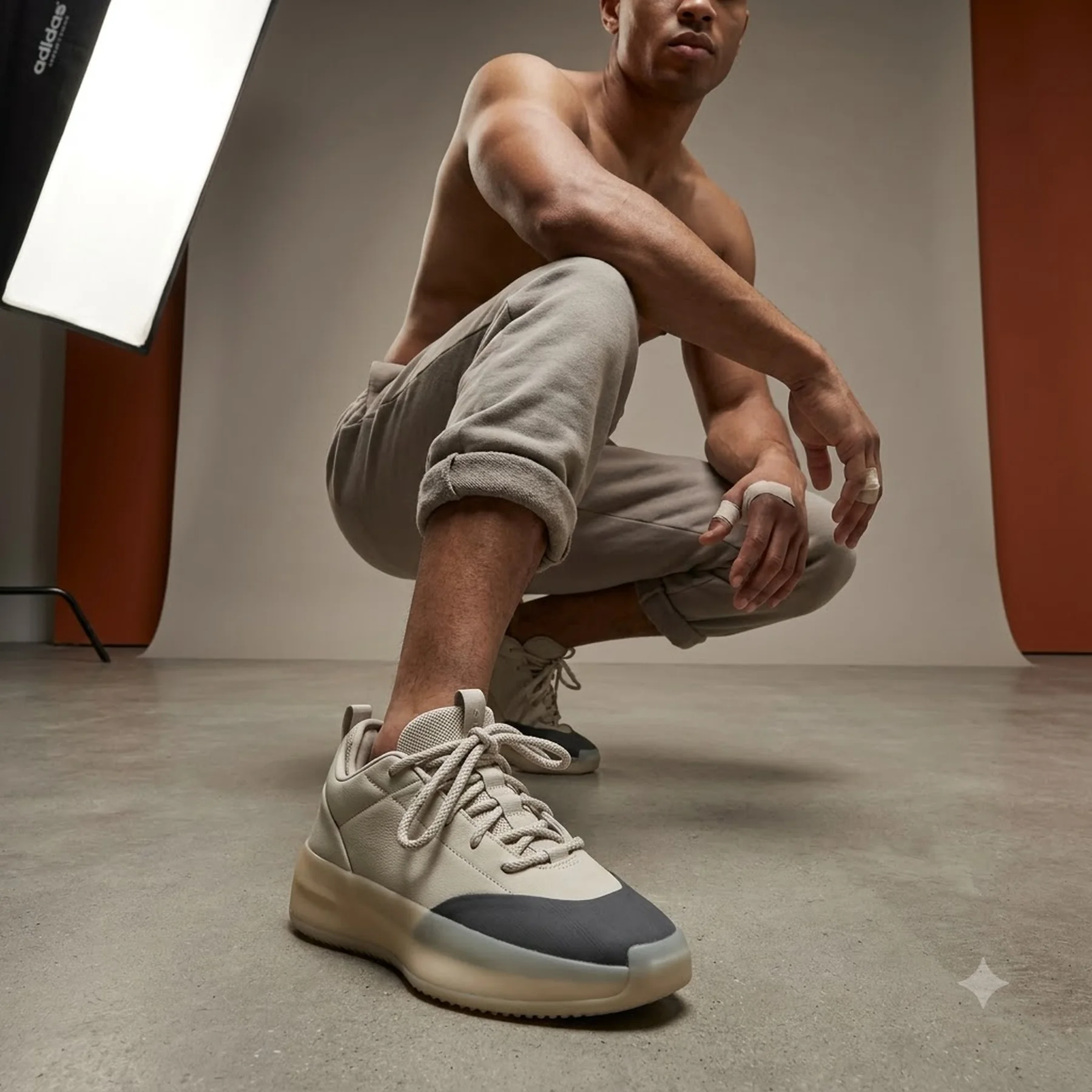 Кросівки Adidas Fear Of God Athletics I Basketball Sesame Carbon