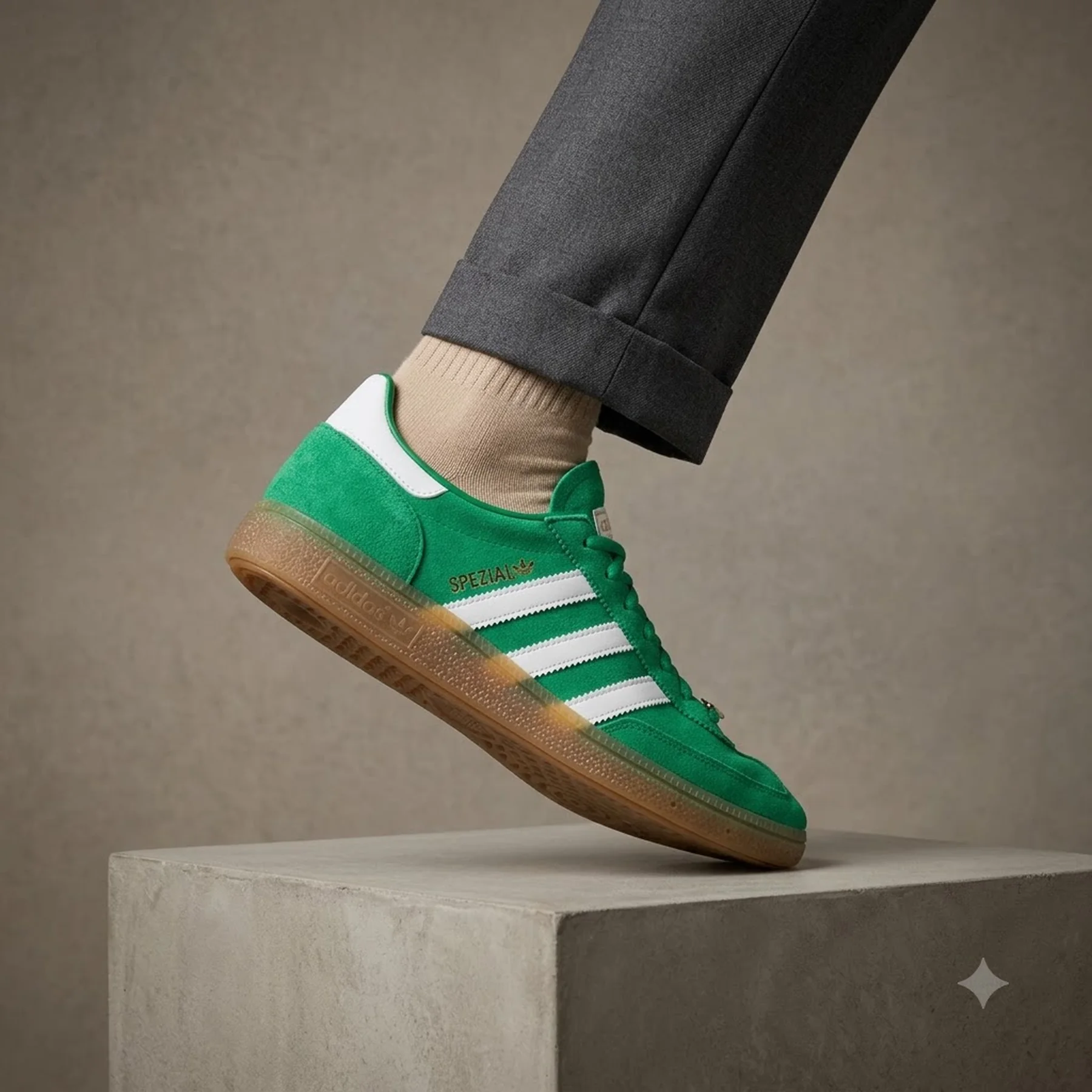 Кросівки Adidas Handball Spezial Green Suede Gum