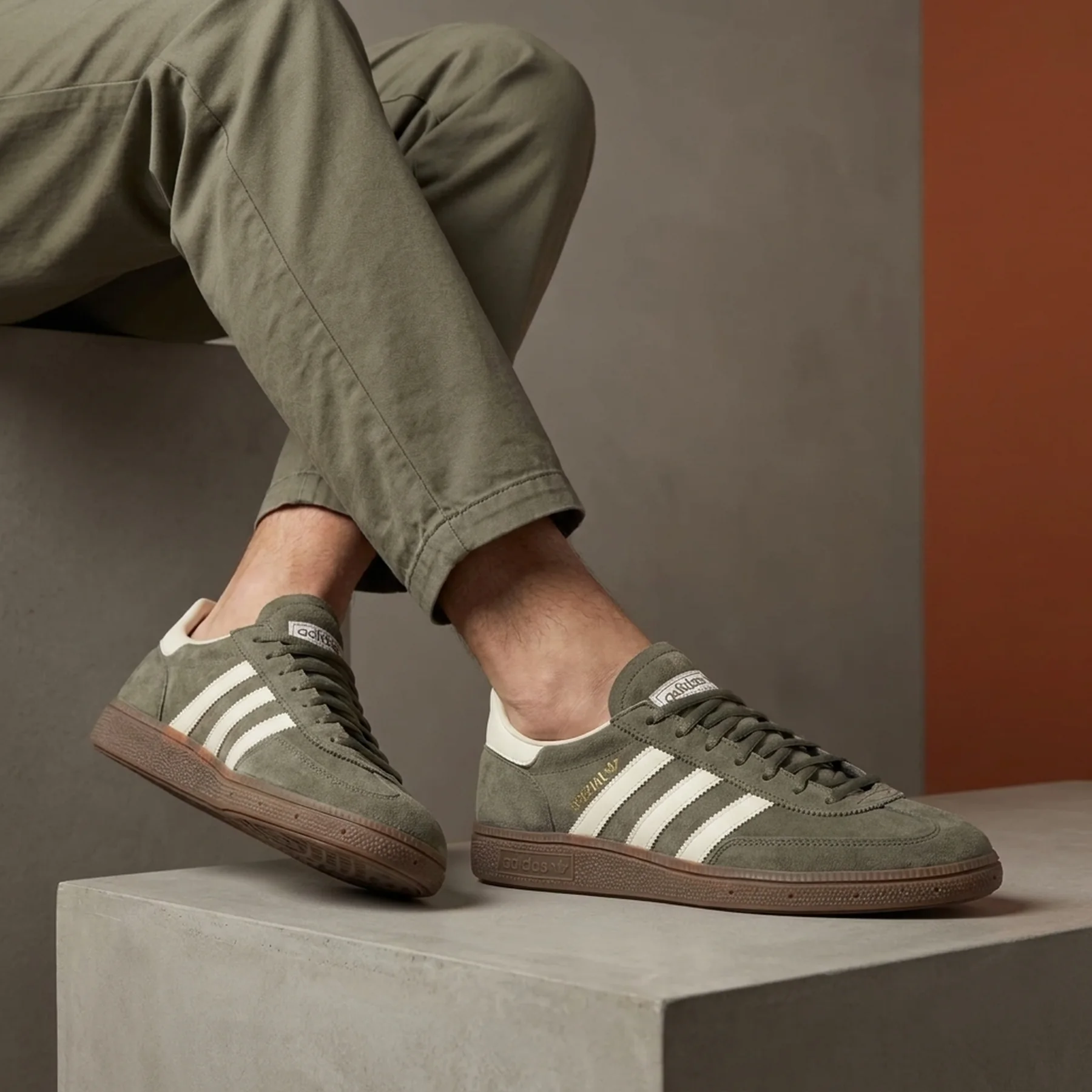 Кросівки Adidas Handball Spezial Olive Strata Cream