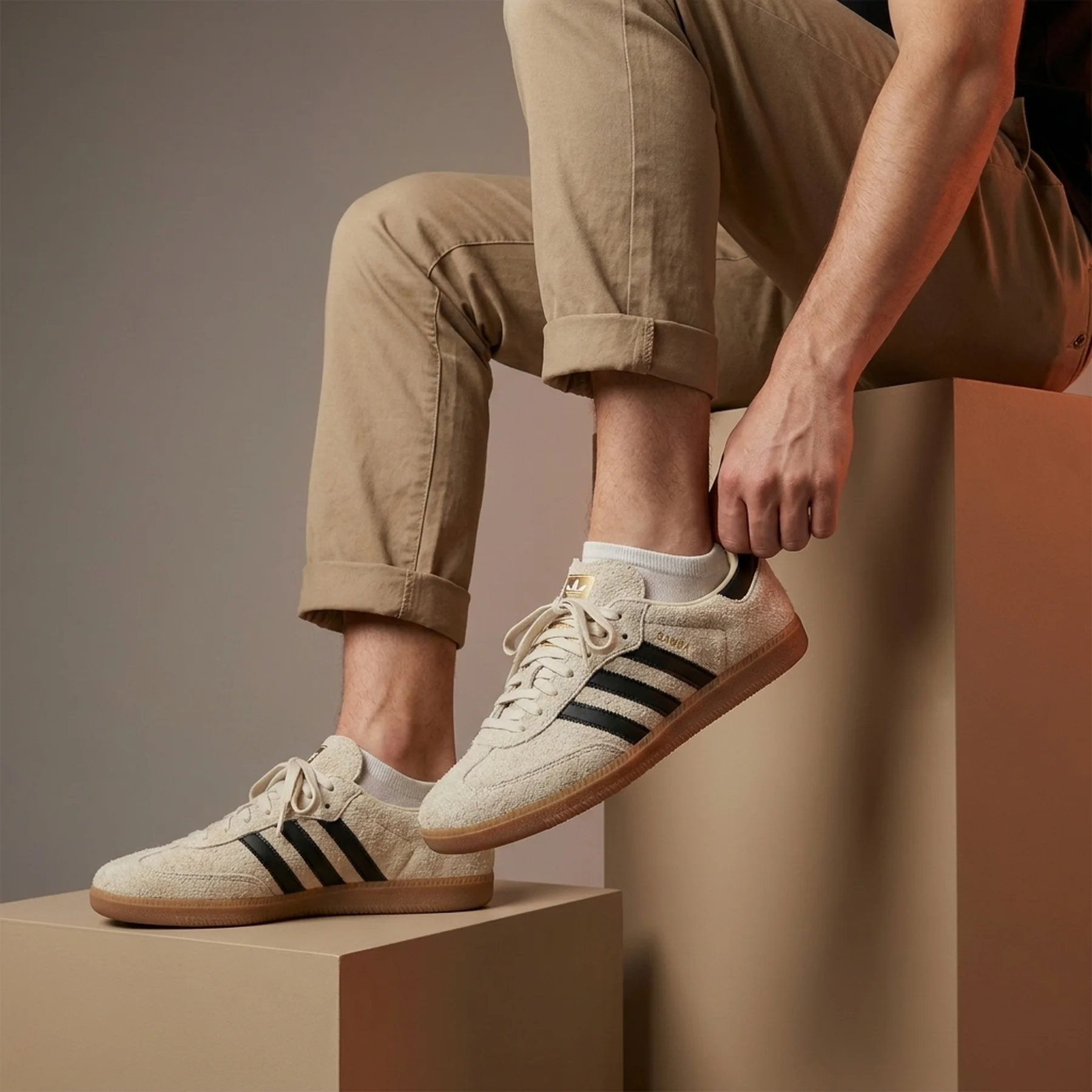 Кросівки Adidas Samba XLG Beige