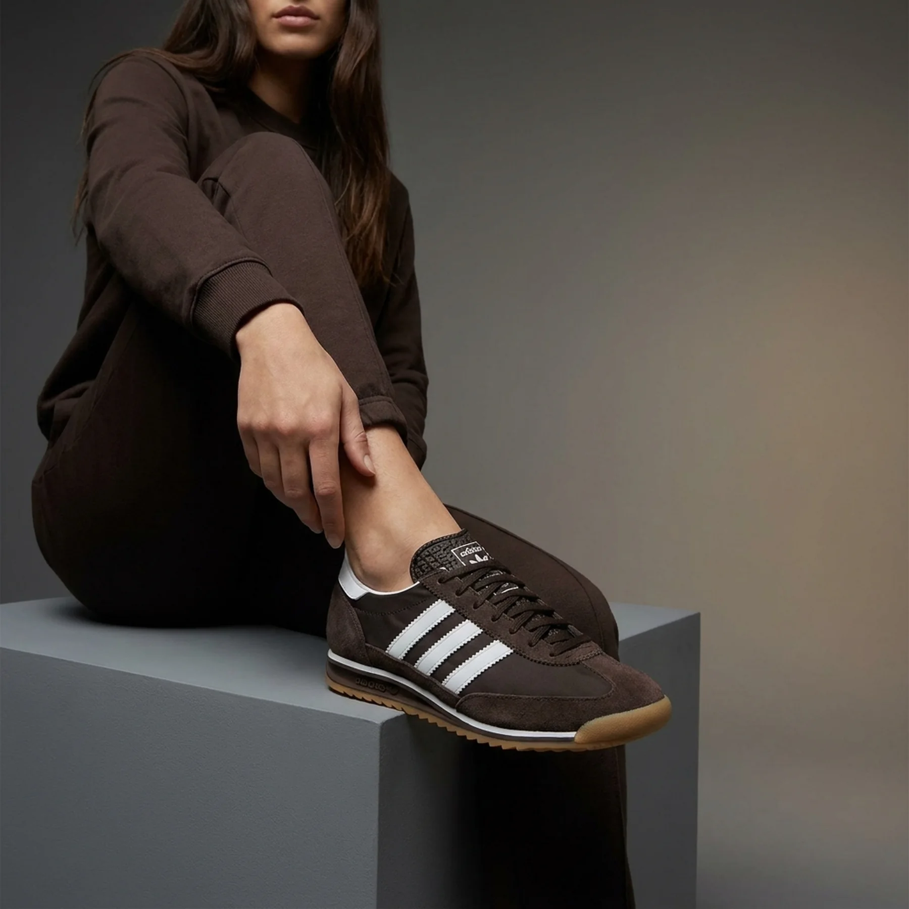 Кросівки Adidas Wmns SL72 OG 'Dark Brown White Gum'