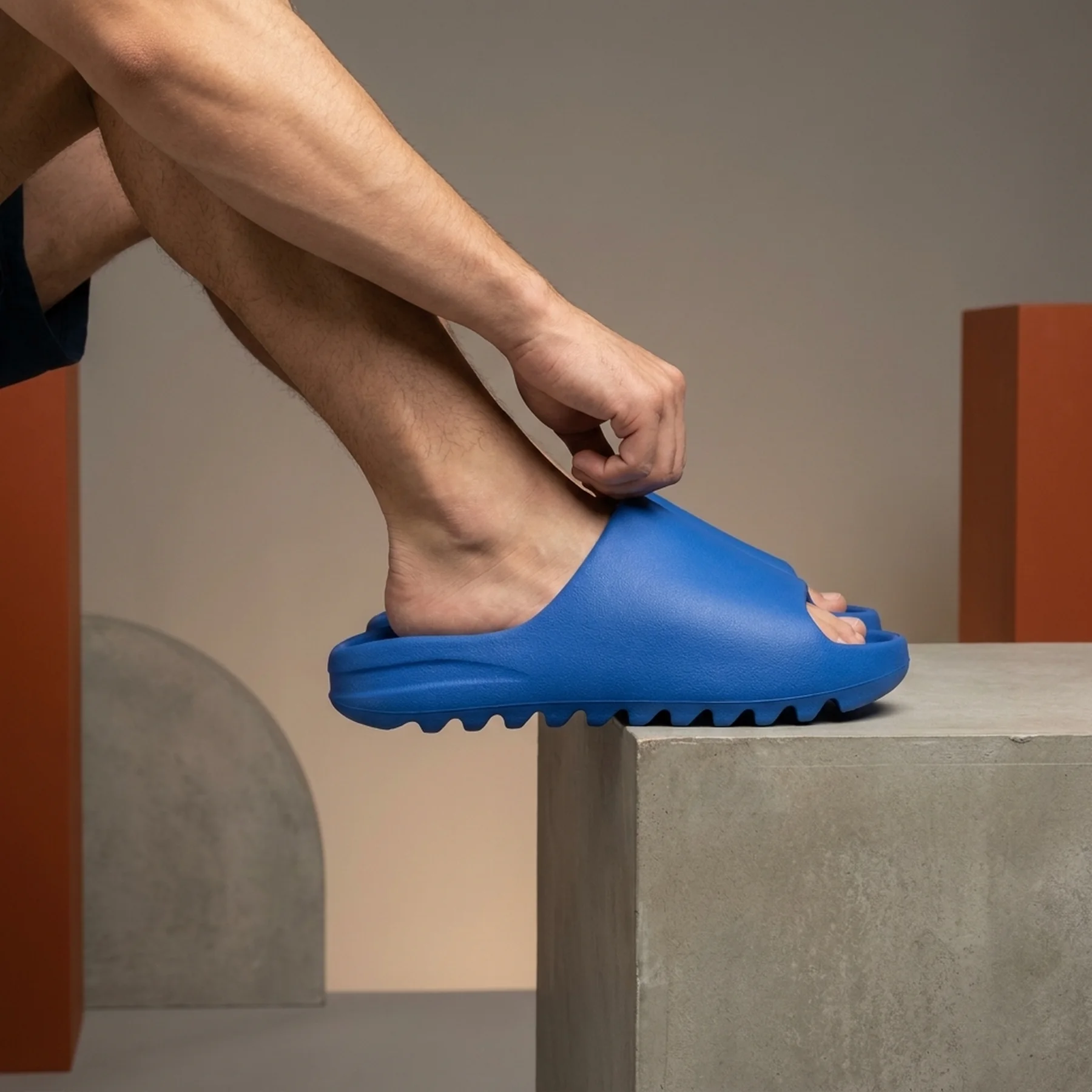 Кросівки Adidas yeezy slide azure