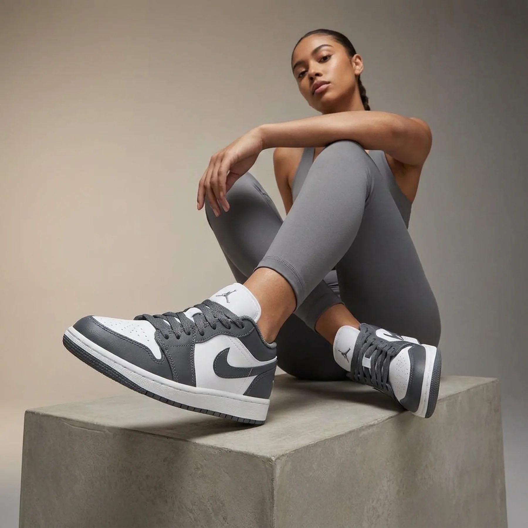 Кросівки Air Jordan 1 Low GS Iron Grey